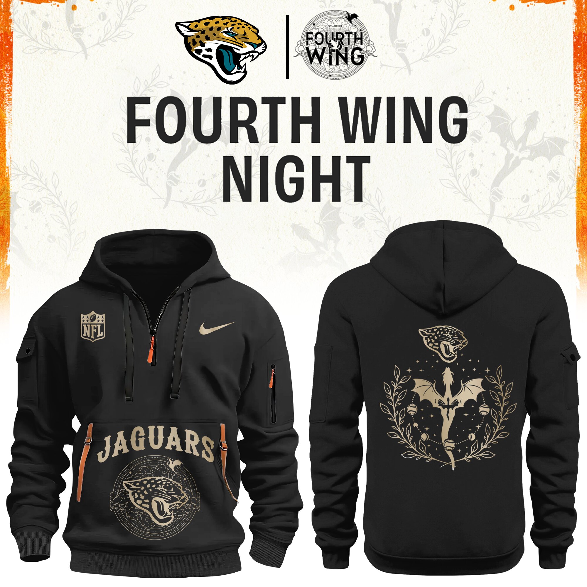 '26 Jacksonville Football x Dragon Wing Fantasy Night Edition H115 Hoodie | Jogger | Cap