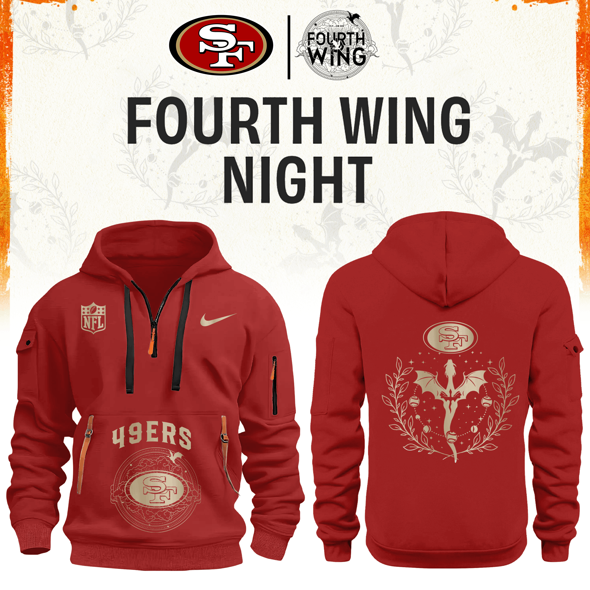 ’26 San Francisco Football x Dragon Wing Fantasy Night Limited Edition Hoodie H115 | Cap | Jogger v2
