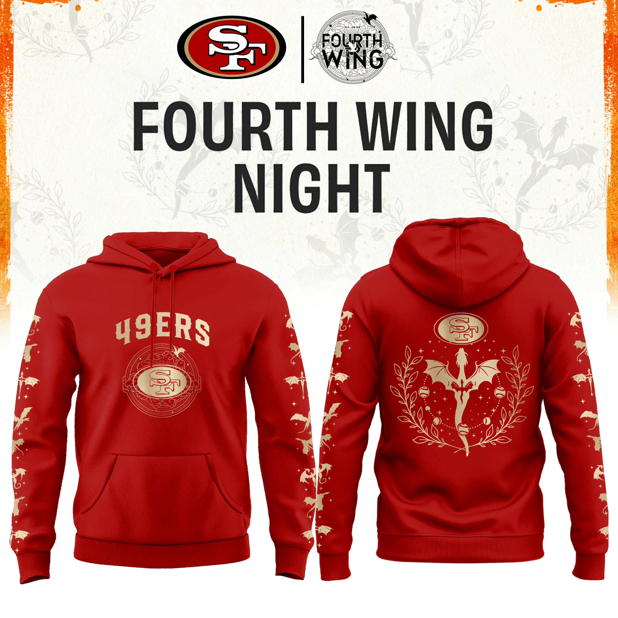 ’26 San Francisco Football x Dragon Wing Fantasy Night Limited Edition Hoodie | Jogger | Cap v2
