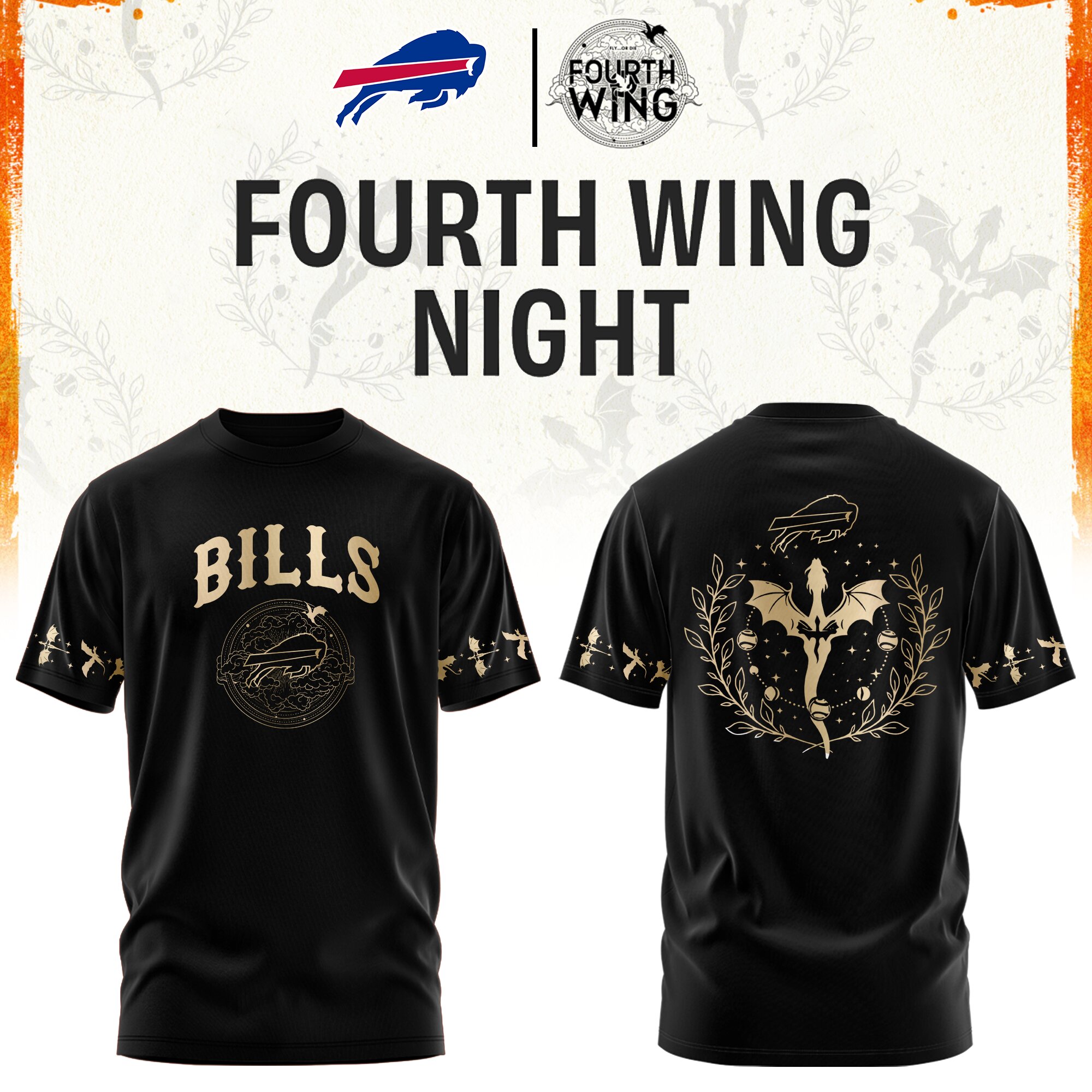'26 Buffalo Football x Dragon Wing Fantasy Night Edition Tshirt | Jogger | Cap
