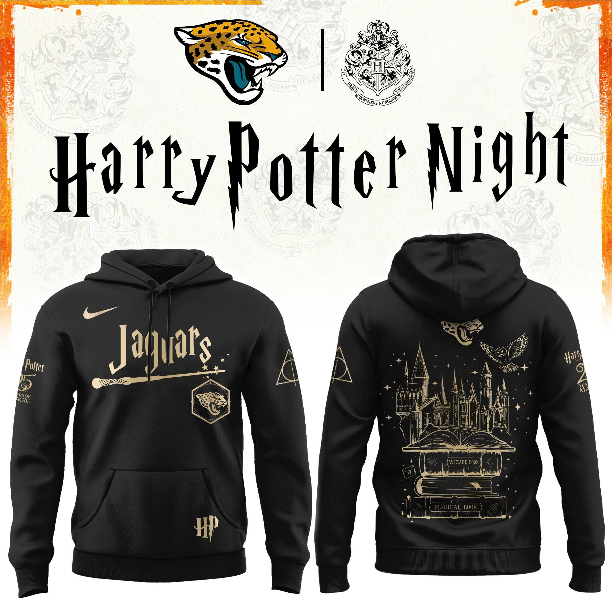 Jacksonville Football Harry Potter Limited Edition Hoodie V2