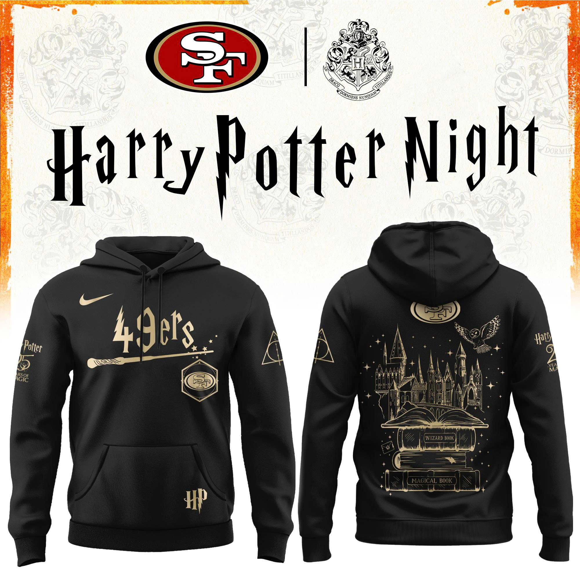 San Francisco Football Harry Potter Limited Edition Hoodie V2