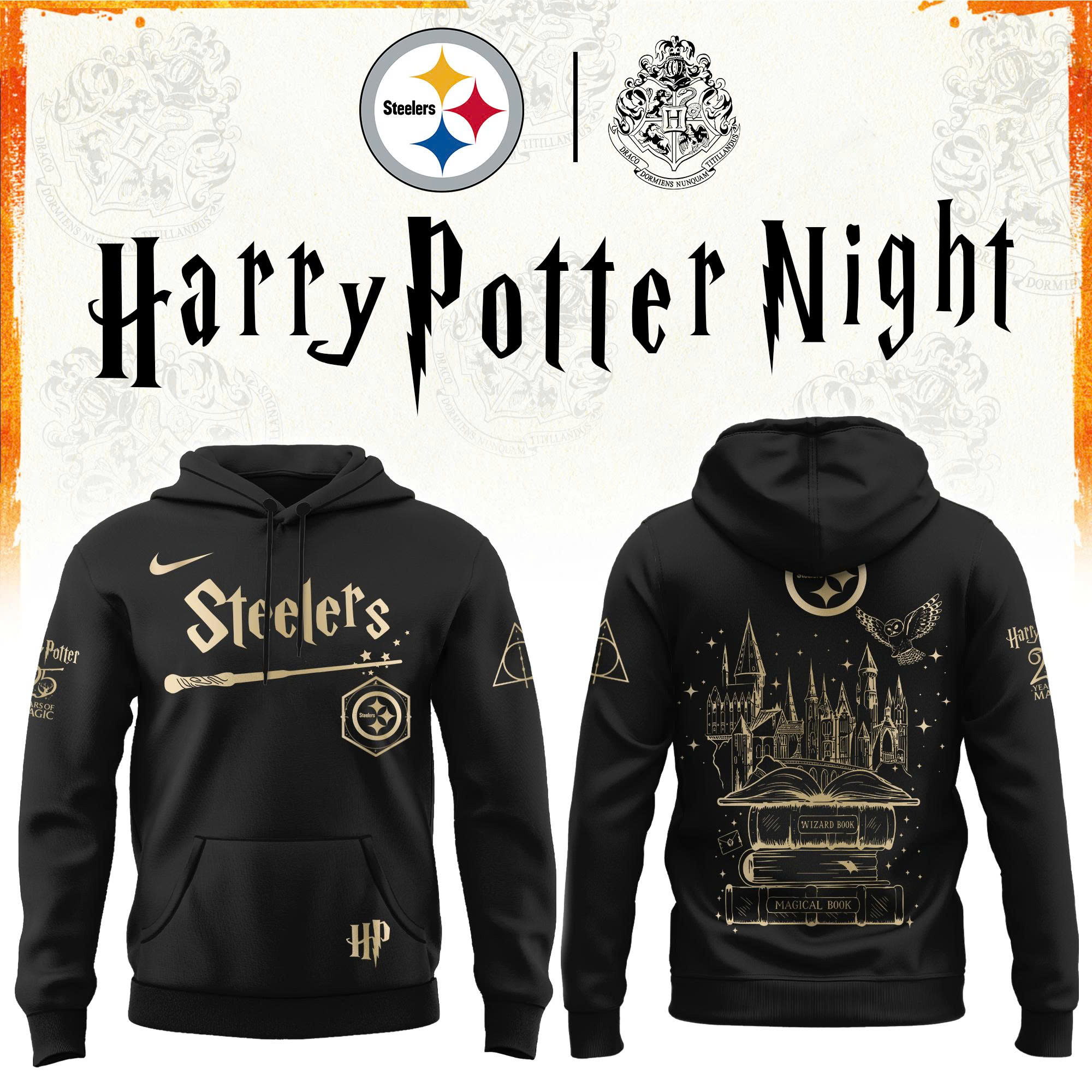 Pittsburgh Football Harry Potter Limited Edition Hoodie V2