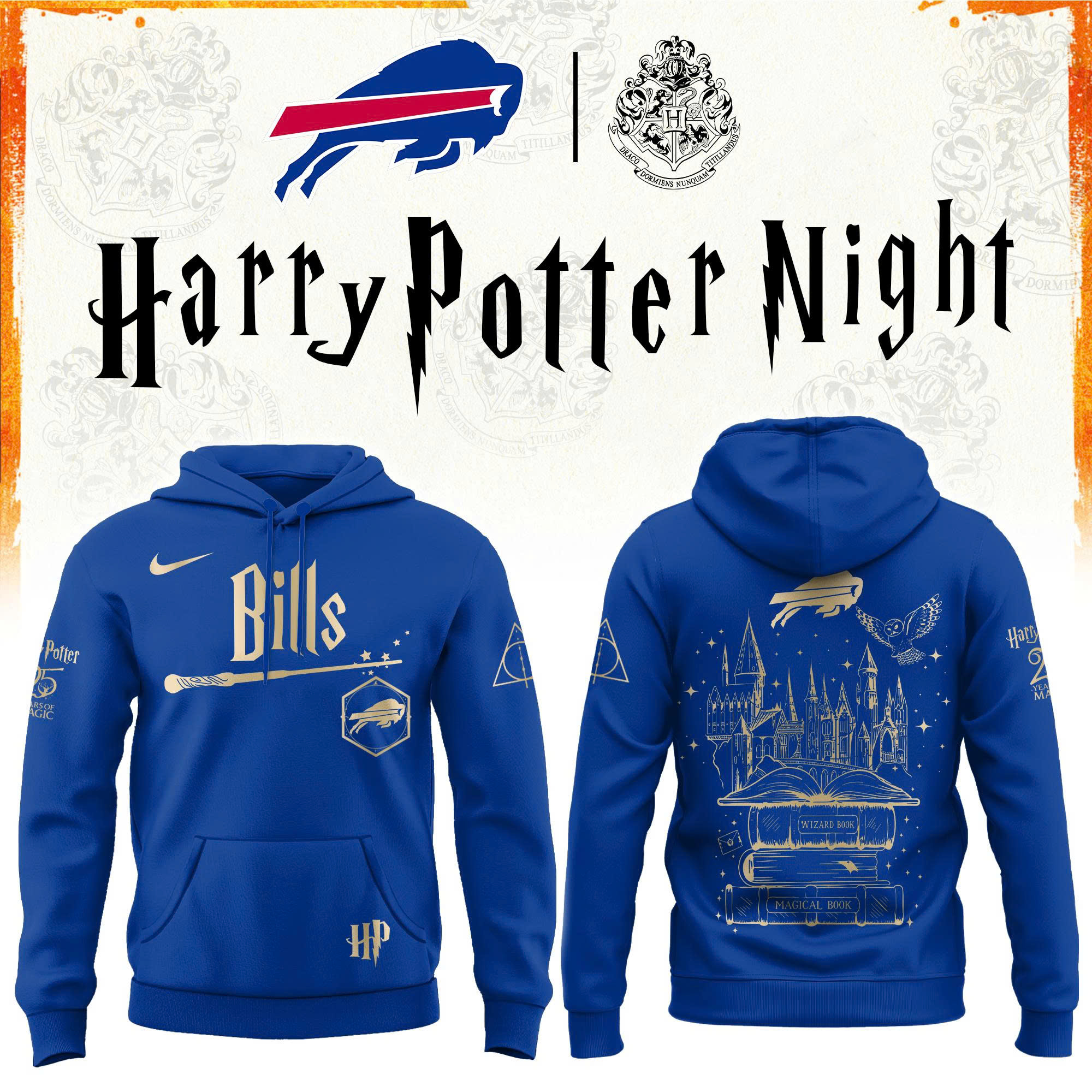 Buffalo Football Harry Potter Limited Edition Hoodie V2