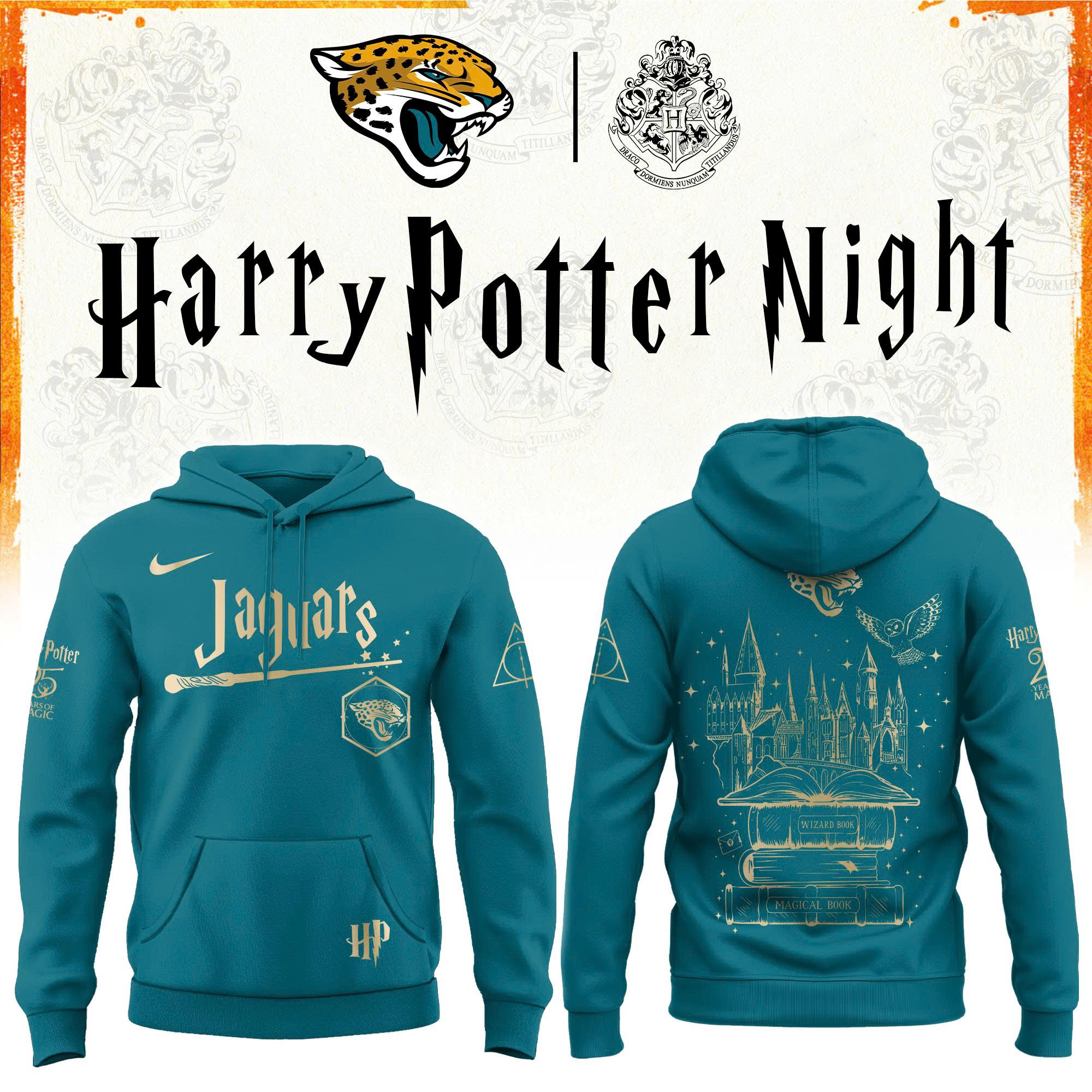 Jacksonville Football Harry Potter Limited Edition Hoodie V2