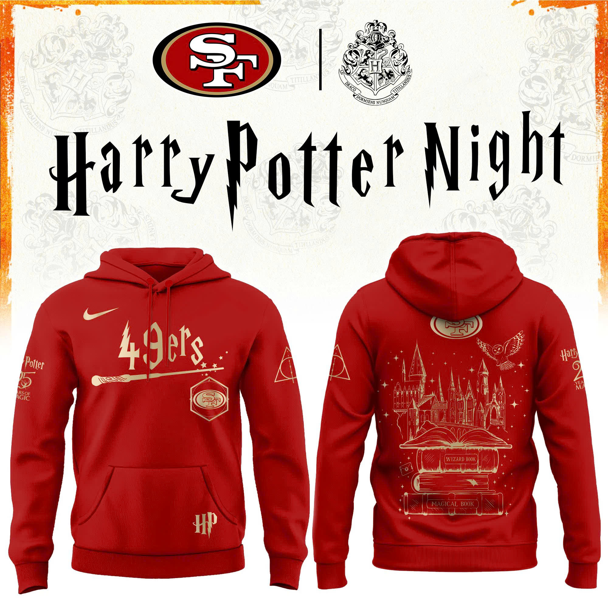 San Francisco Football Harry Potter Limited Edition Hoodie V2