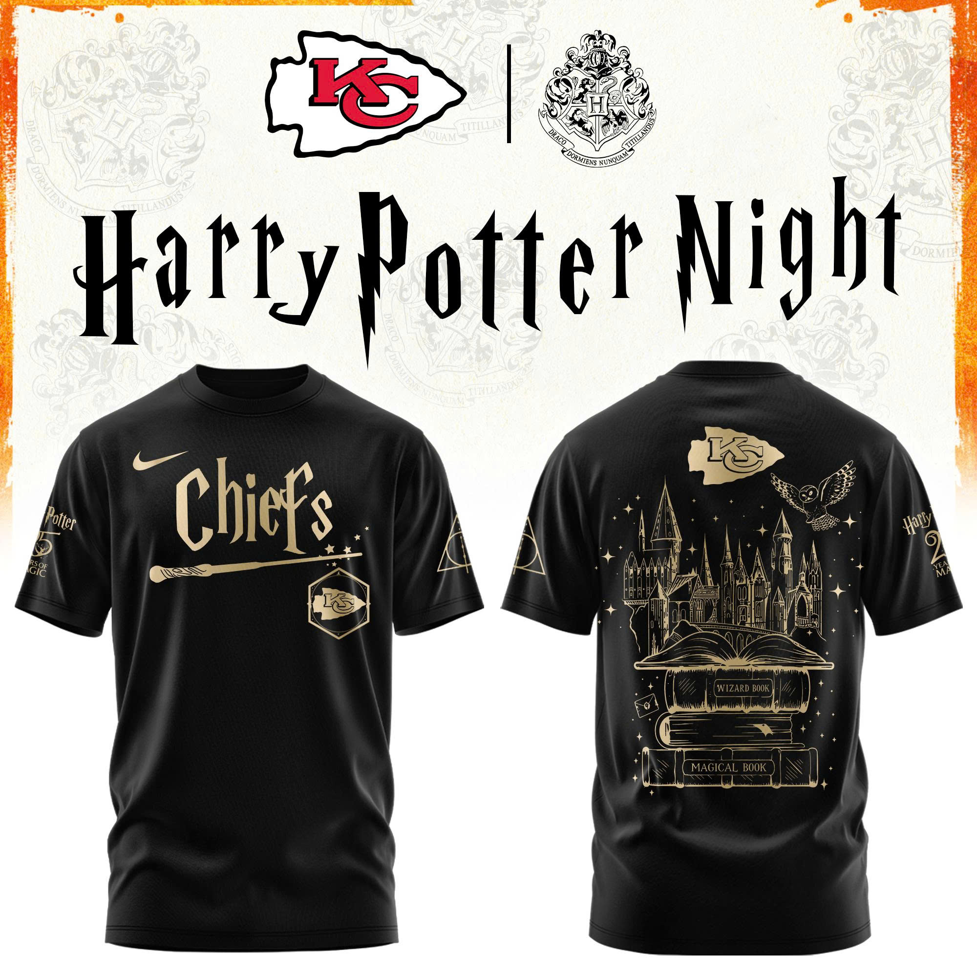 Kansas City Football Harry Potter Limited Edition Tshirt V2