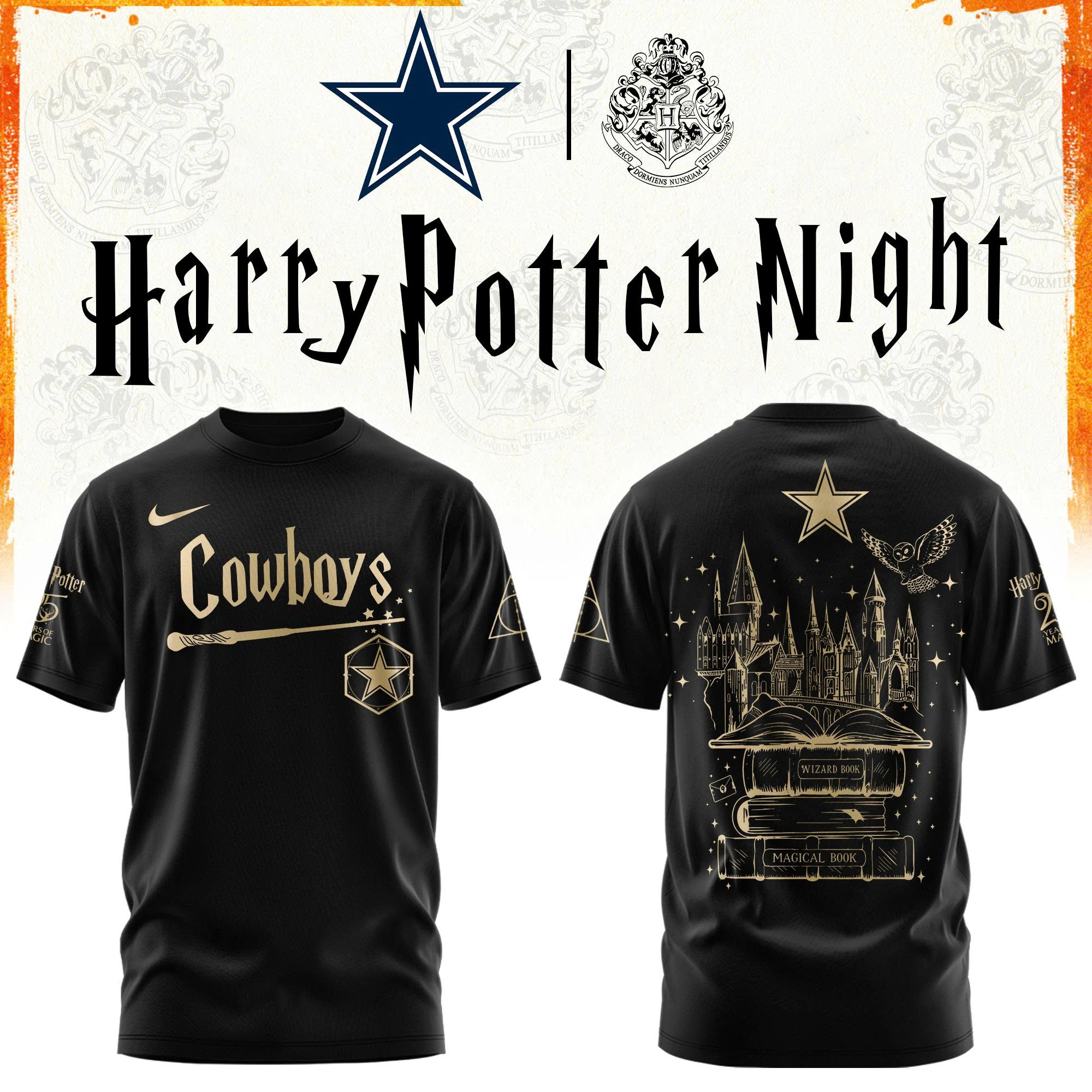 Dallas Football Harry Potter Limited Edition Tshirt V2