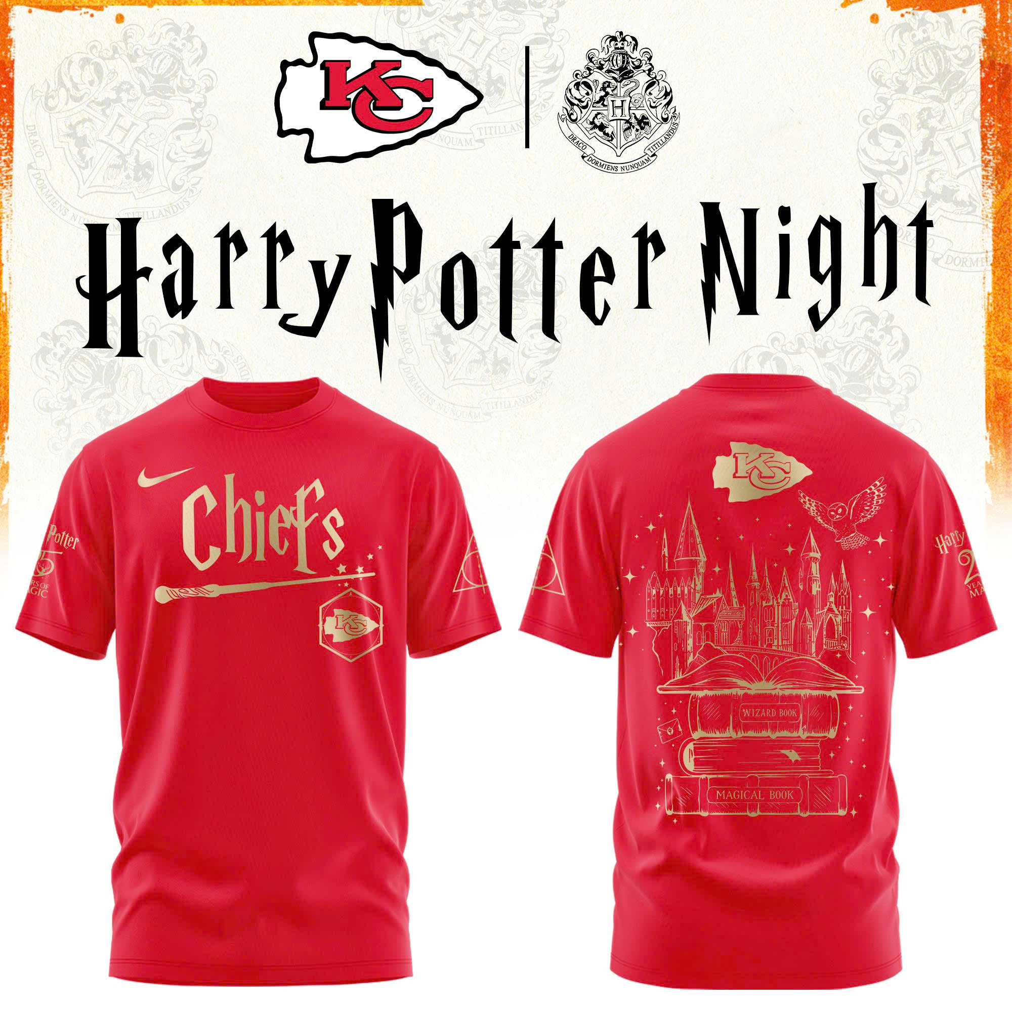 Kansas City Football Harry Potter Limited Edition Tshirt V2