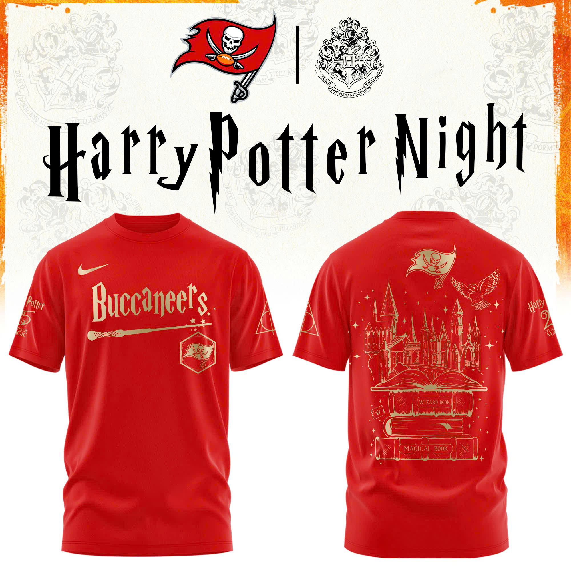 Tampa Bay Football Harry Potter Limited Edition Tshirt V2