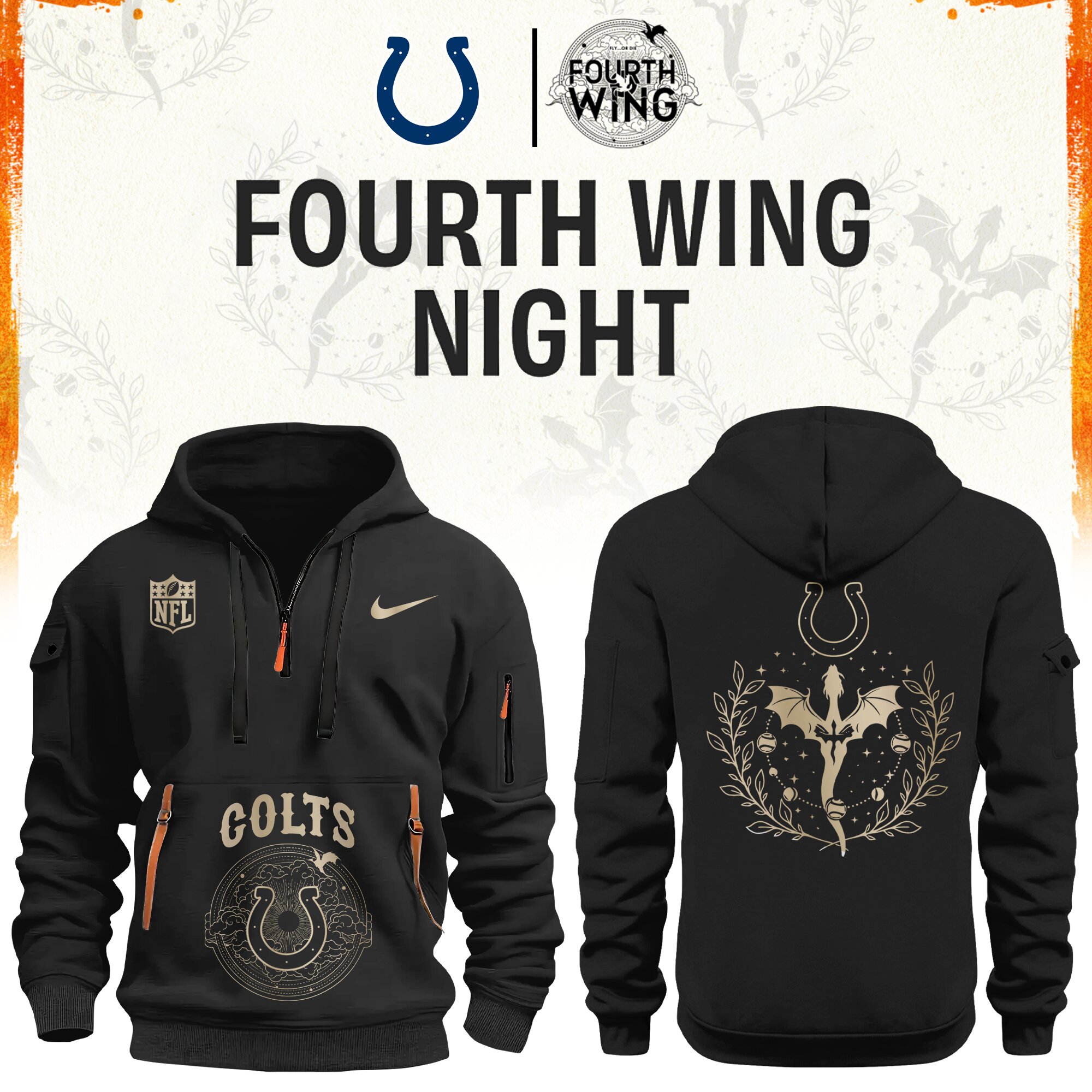 '26 Indianapolis Football x Dragon Wing Fantasy Night Edition H115 Hoodie | Jogger | Cap