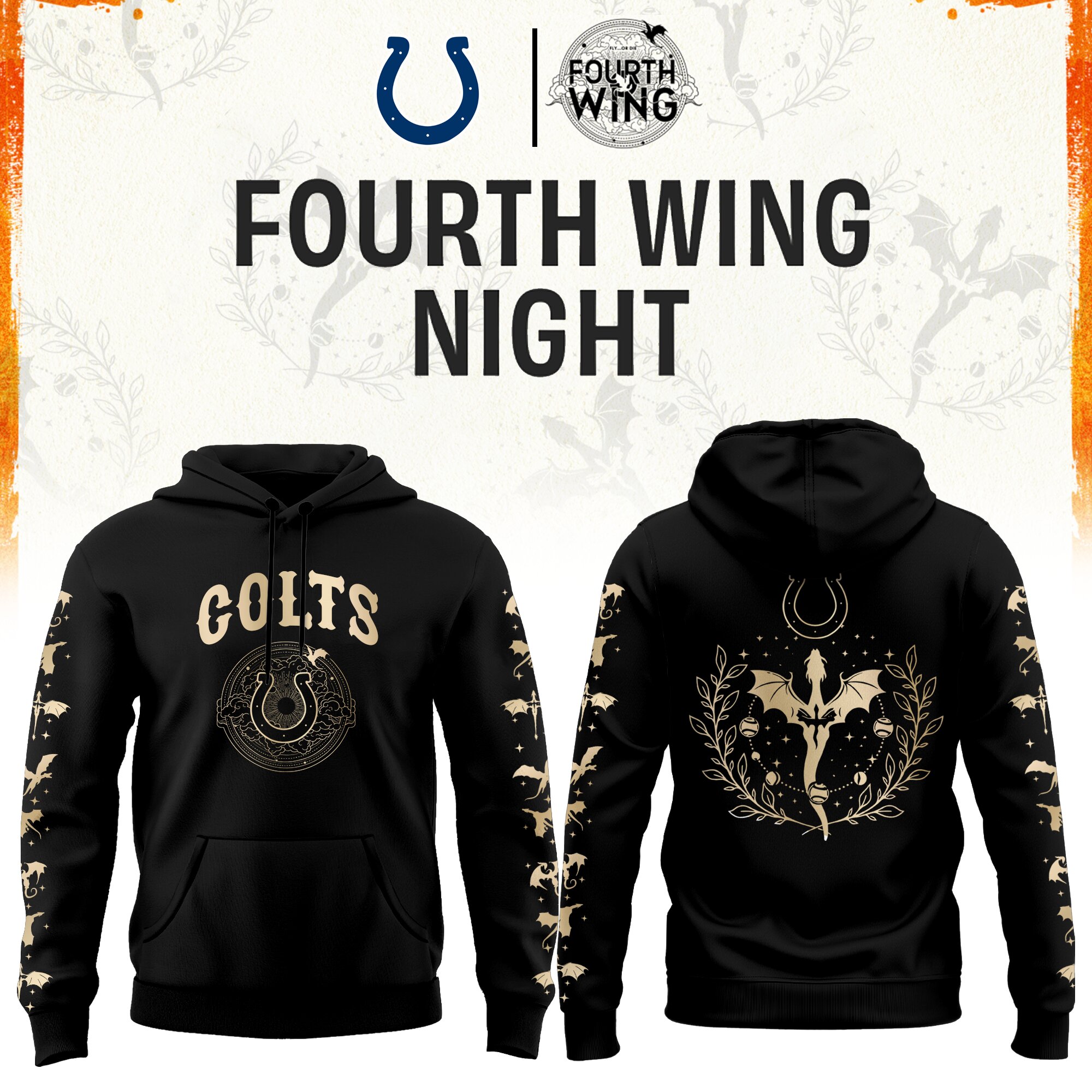 '26 Indianapolis Football x Dragon Wing Fantasy Night Night Limited Edition Hoodie | Jogger | Cap