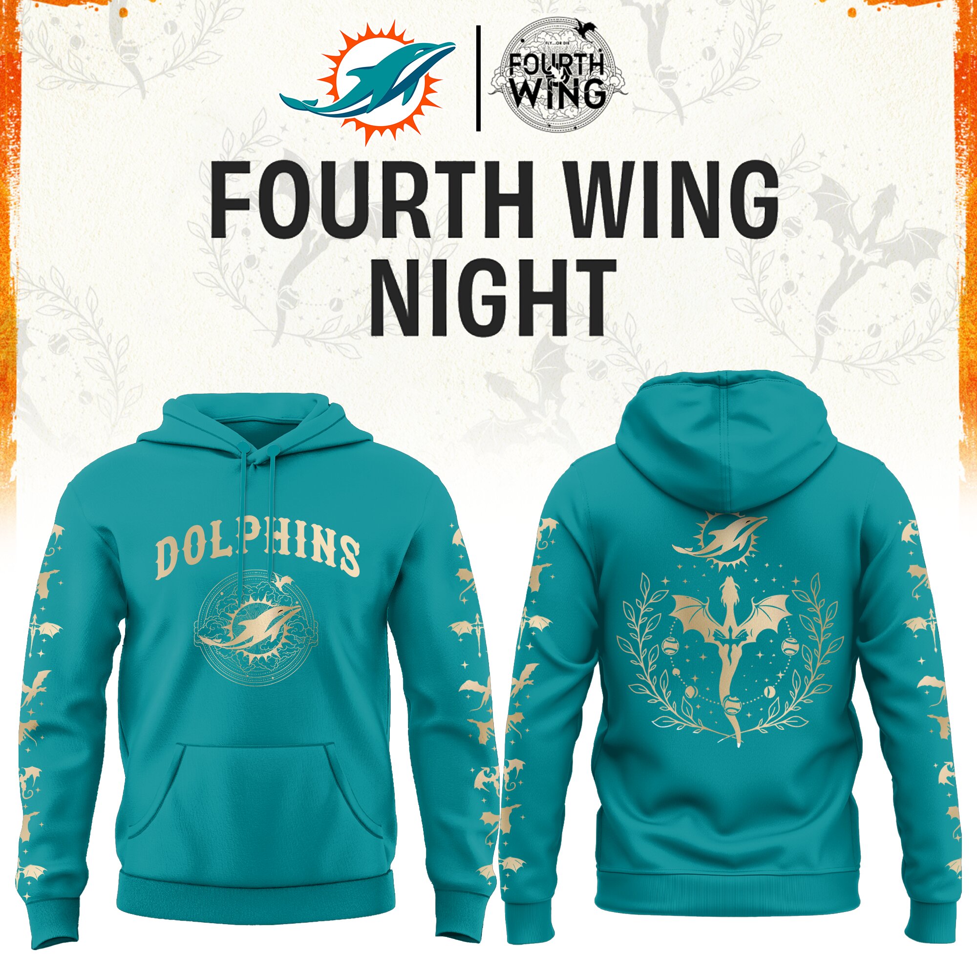 '26 Miami Football x Dragon Wing Fantasy Night Night Limited Edition Hoodie | Jogger | Cap v2