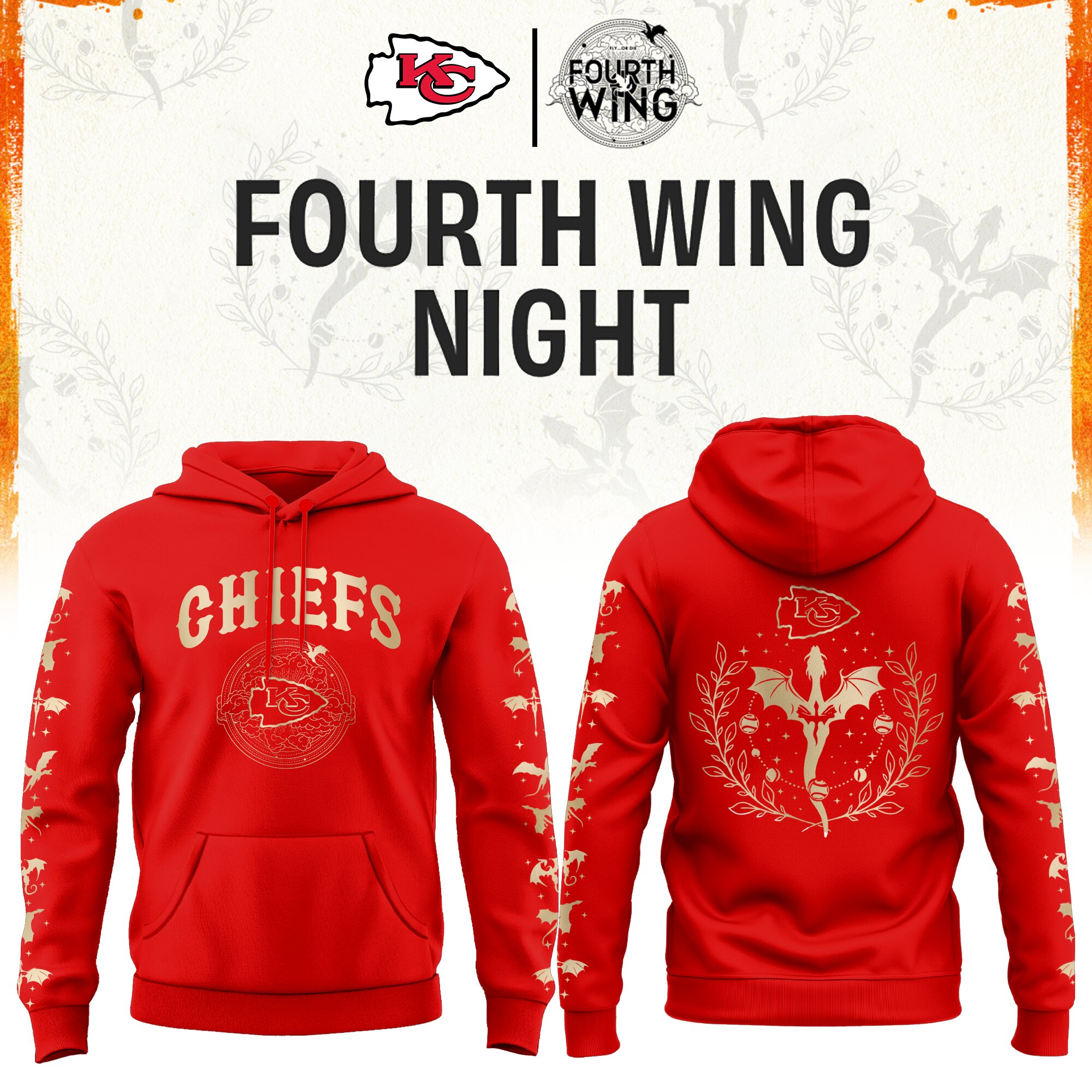 '26 Kansas City Football x Dragon Wing Fantasy Night Limited Edition Hoodie | Jogger | Cap v2