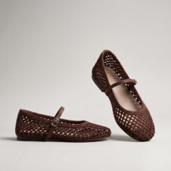 Alternative view of Gucci Woven Leather Mary Jane Flats