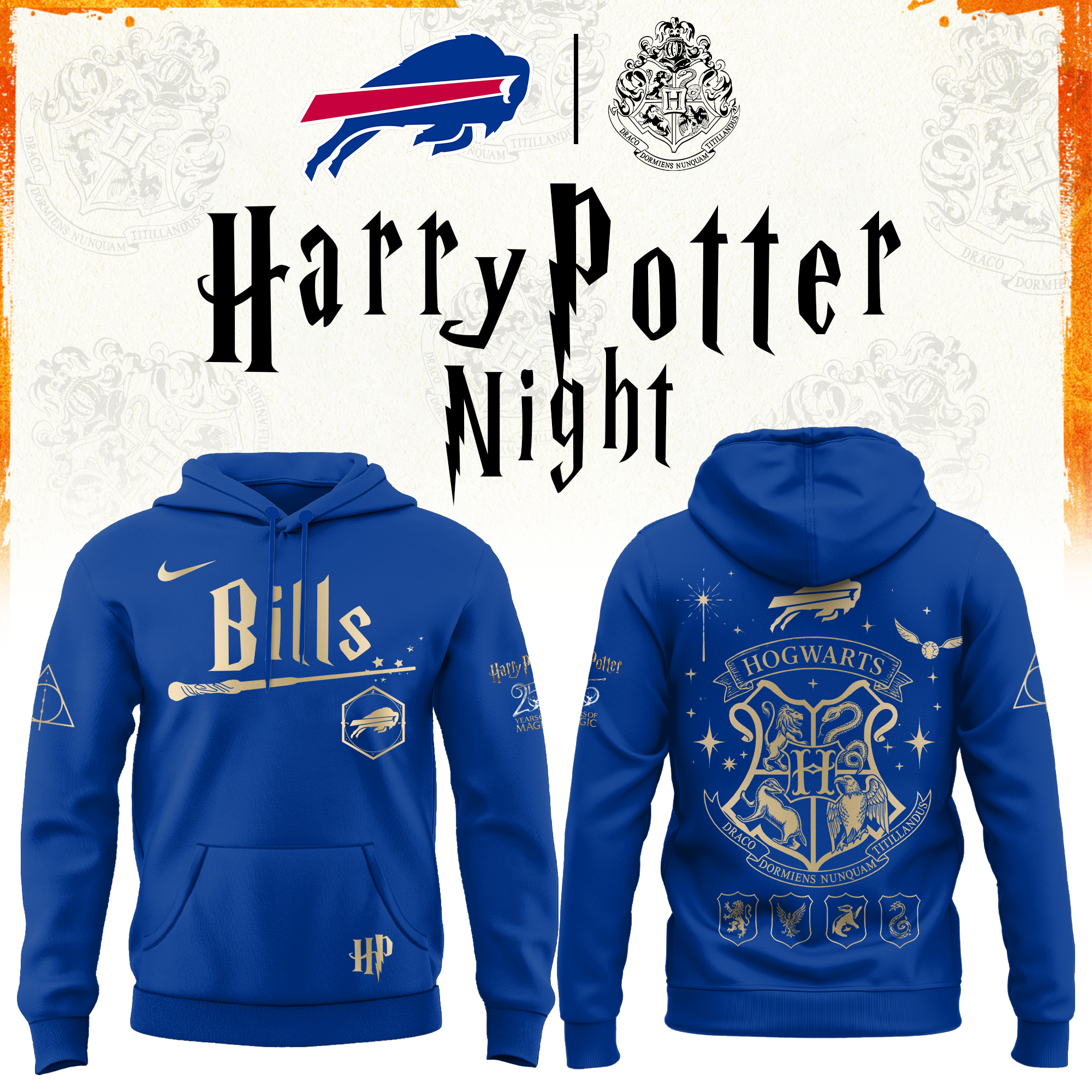 Buffalo Football Harry Potter Limited Edition Hoodie v2