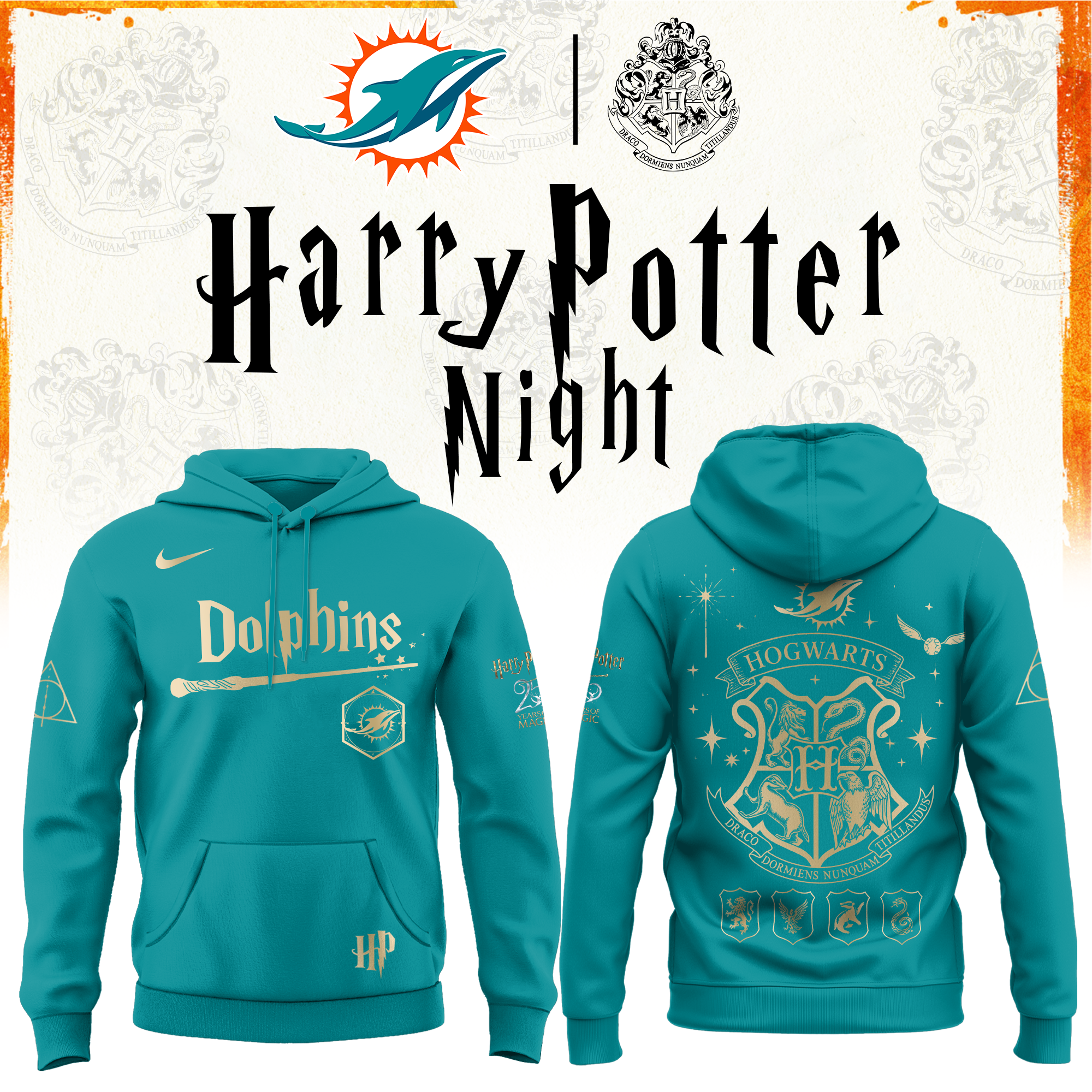 Miami Football Harry Potter Limited Edition Hoodie v2
