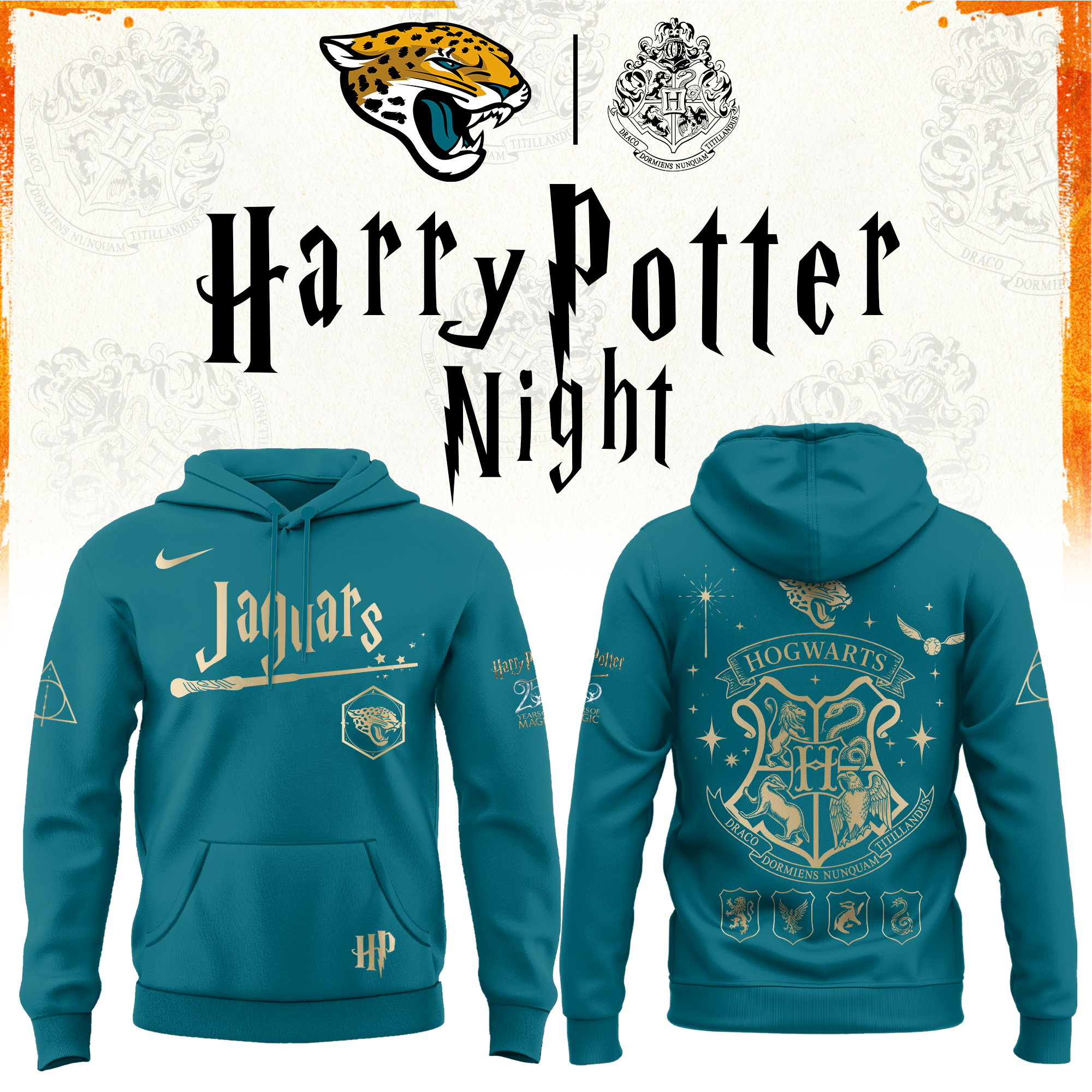 Jacksonville Football Harry Potter Limited Edition Hoodie v2