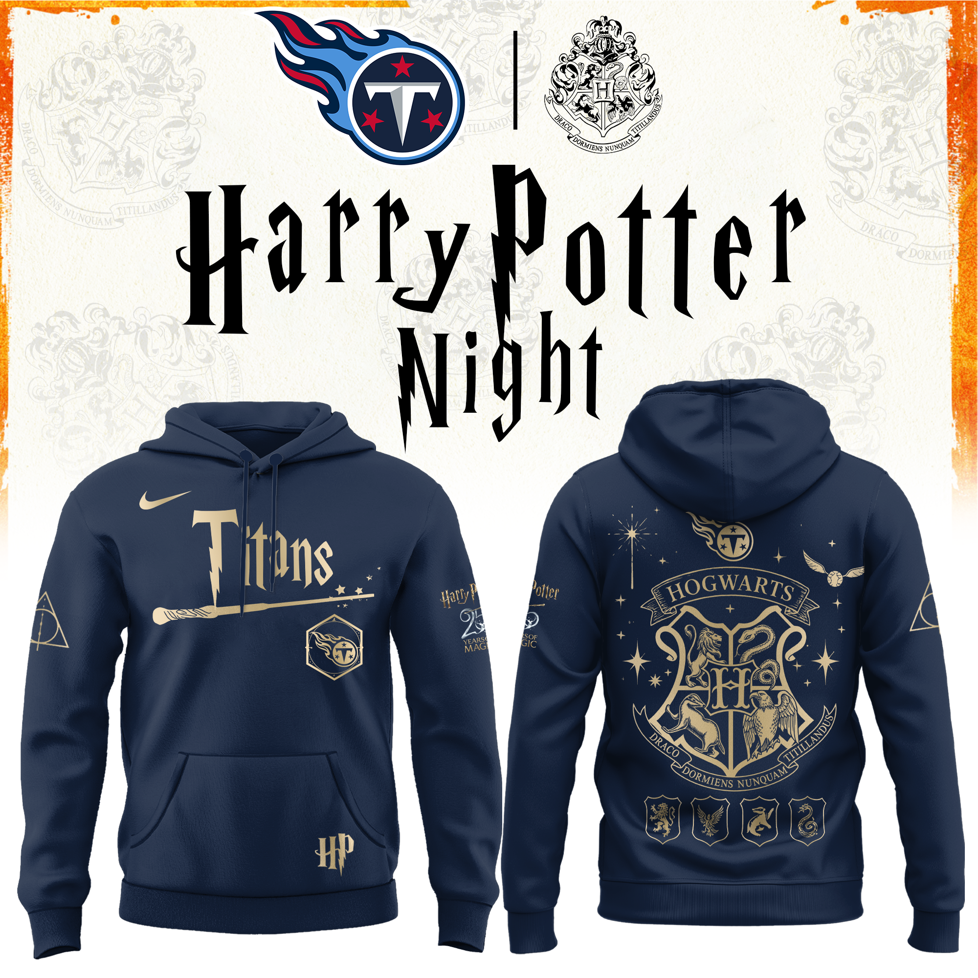 Tennessee Football Harry Potter Limited Edition Hoodie v2