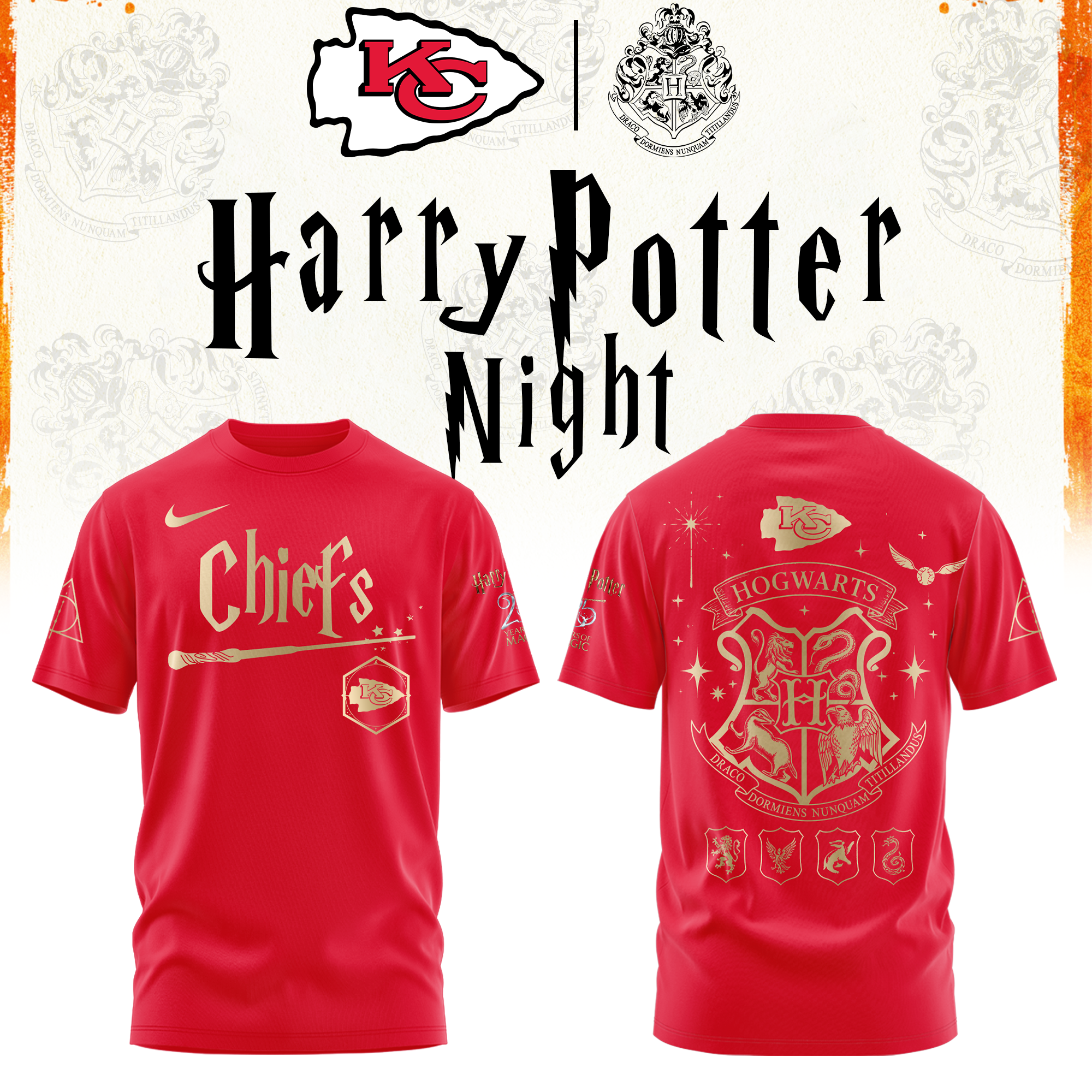 Kansas City Football Harry Potter Limited Edition Tshirt v2