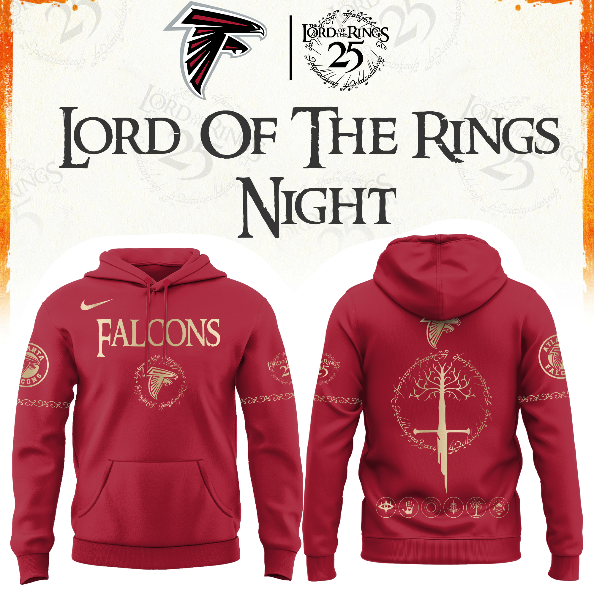 Atlanta Football The Lord of The Rings Limited Edition Hoodie v2