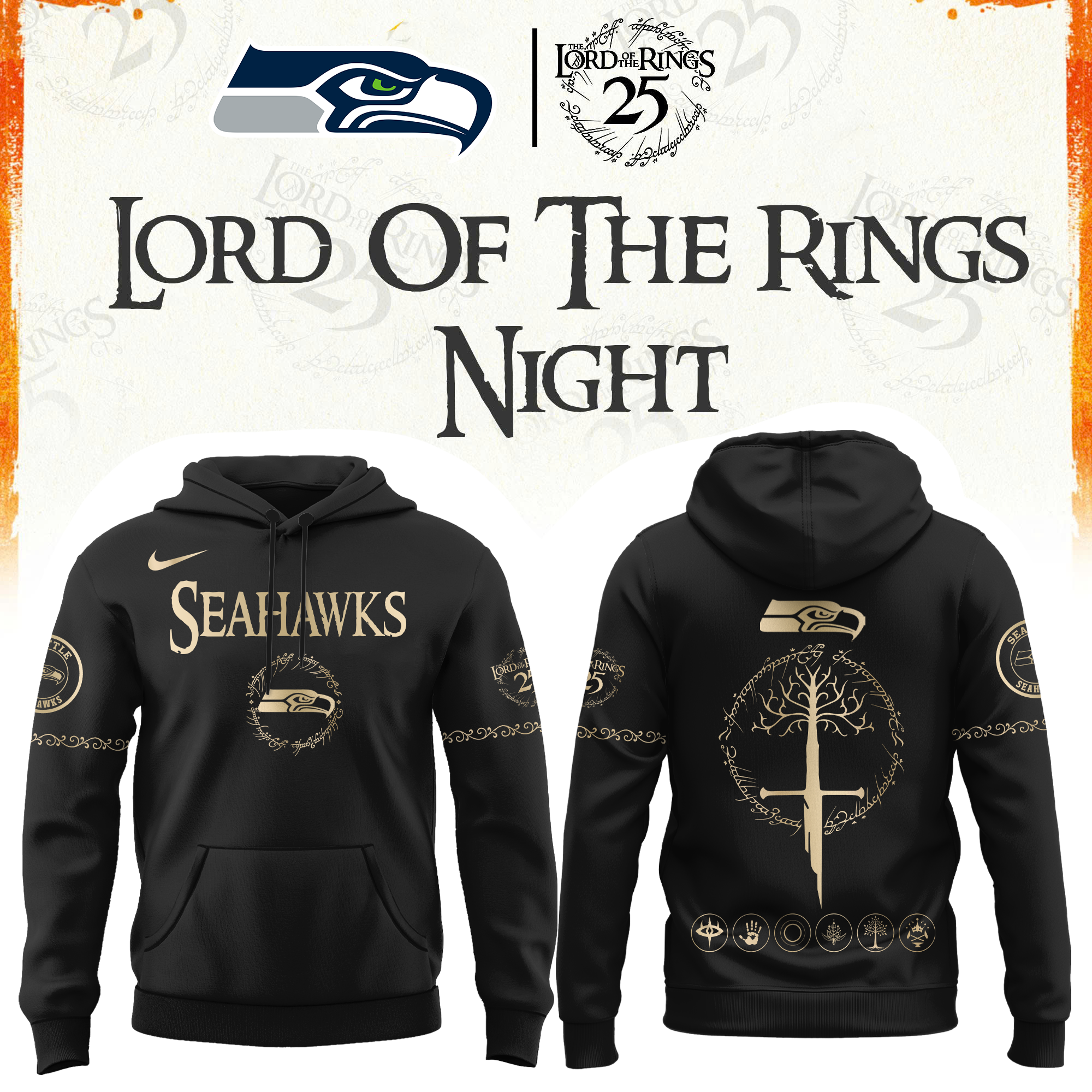 Seattle Football The Lord of The Rings Limited Edition Hoodie