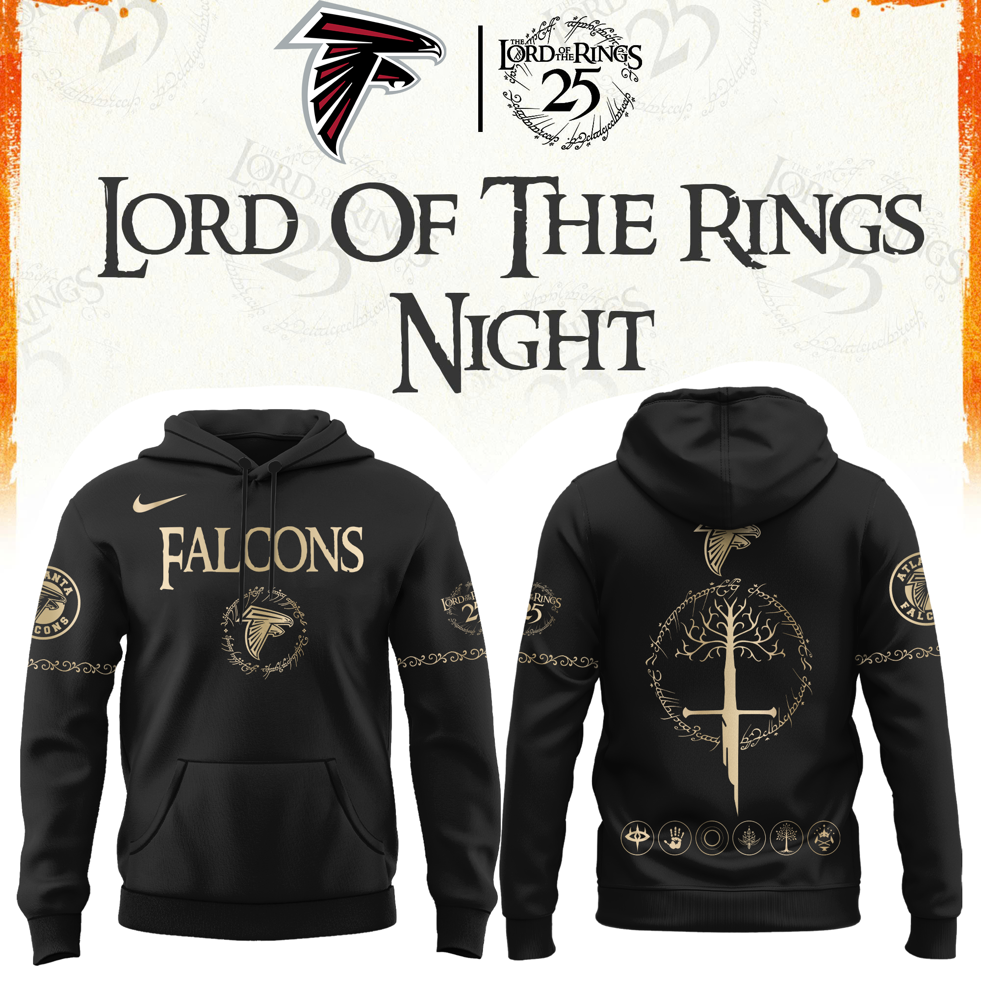 Atlanta Football The Lord of The Rings Limited Edition Hoodie