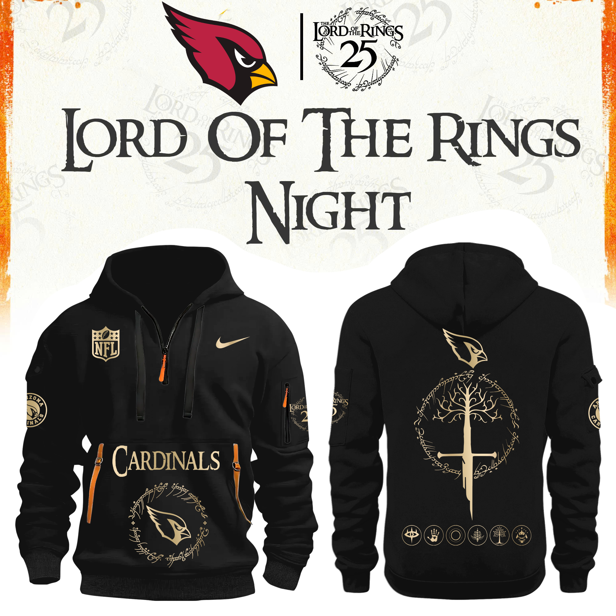 Arizona Football The Lord of The Rings Limited Edition Hoodie H115
