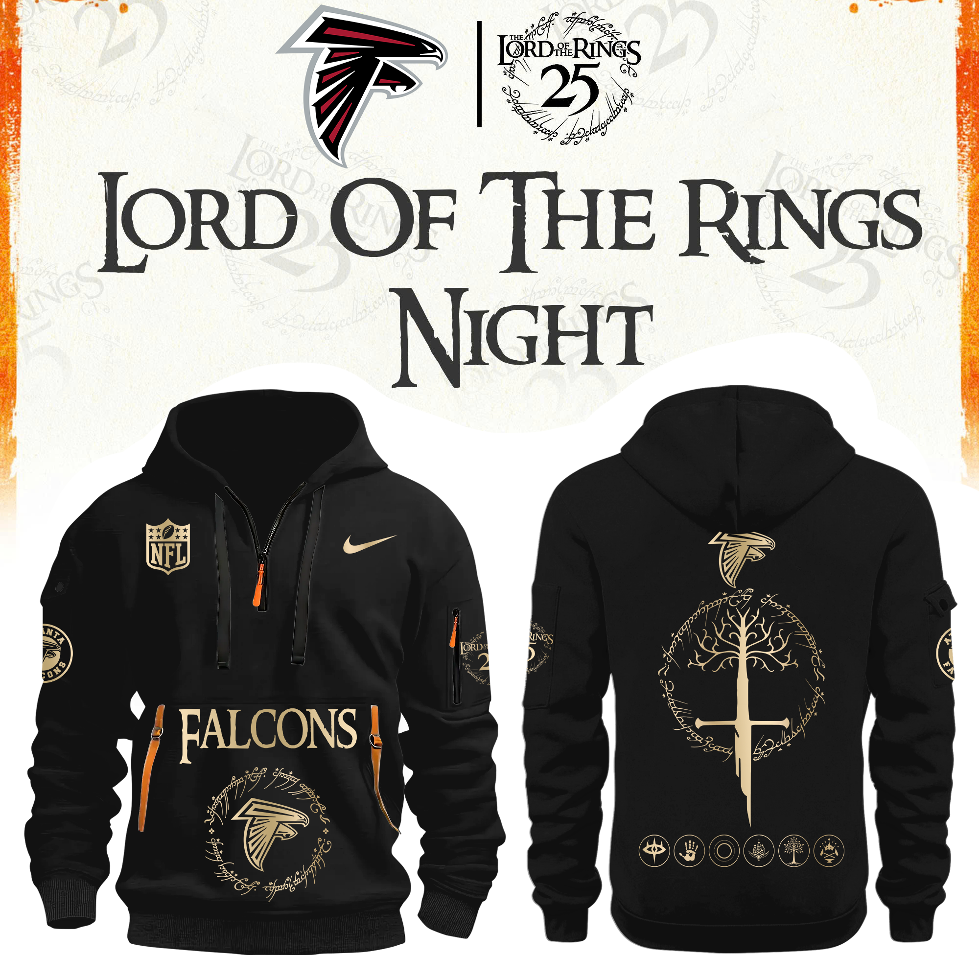 Atlanta Football The Lord of The Rings Limited Edition Hoodie H115