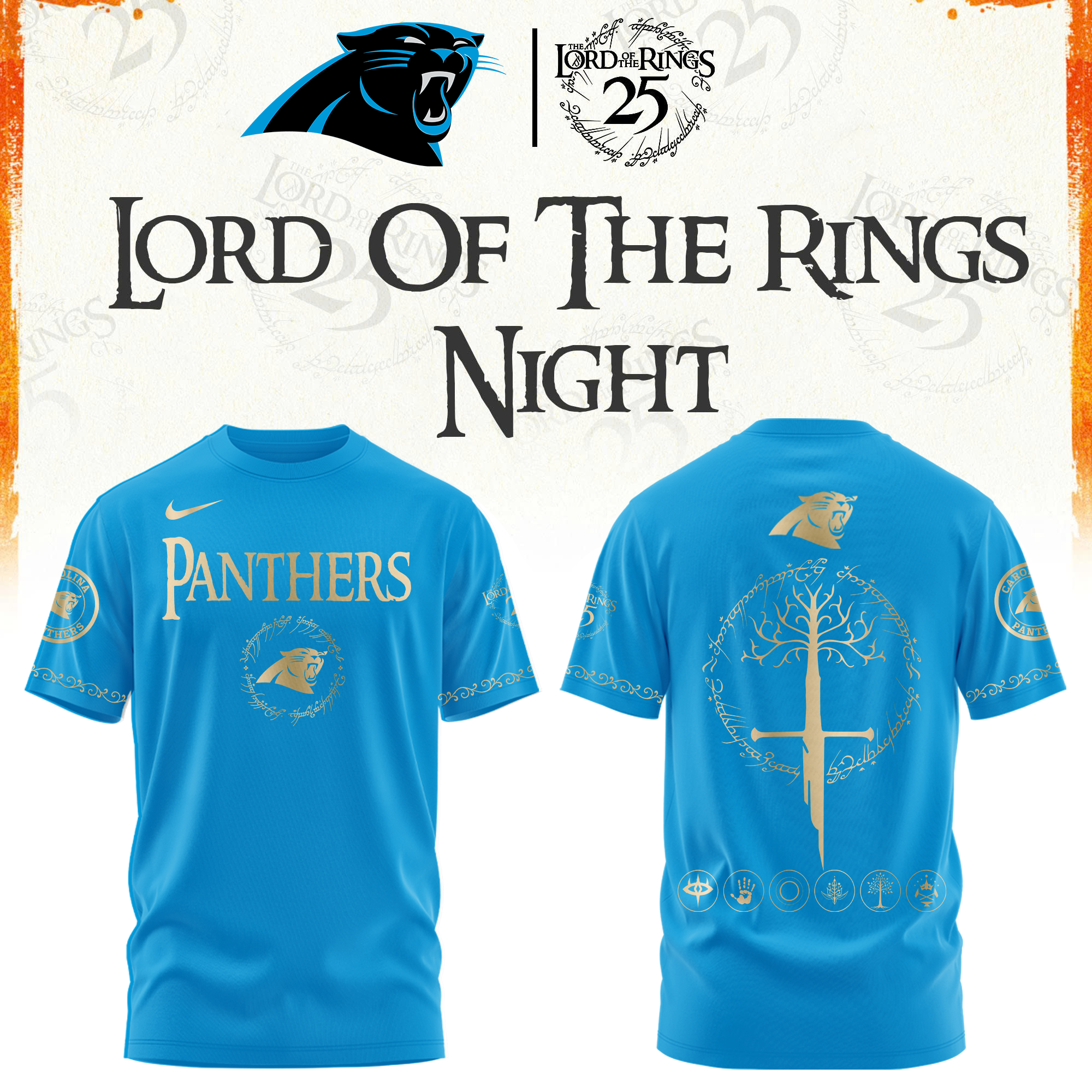 Carolina Football The Lord of The Rings Limited Edition Tshirt v2