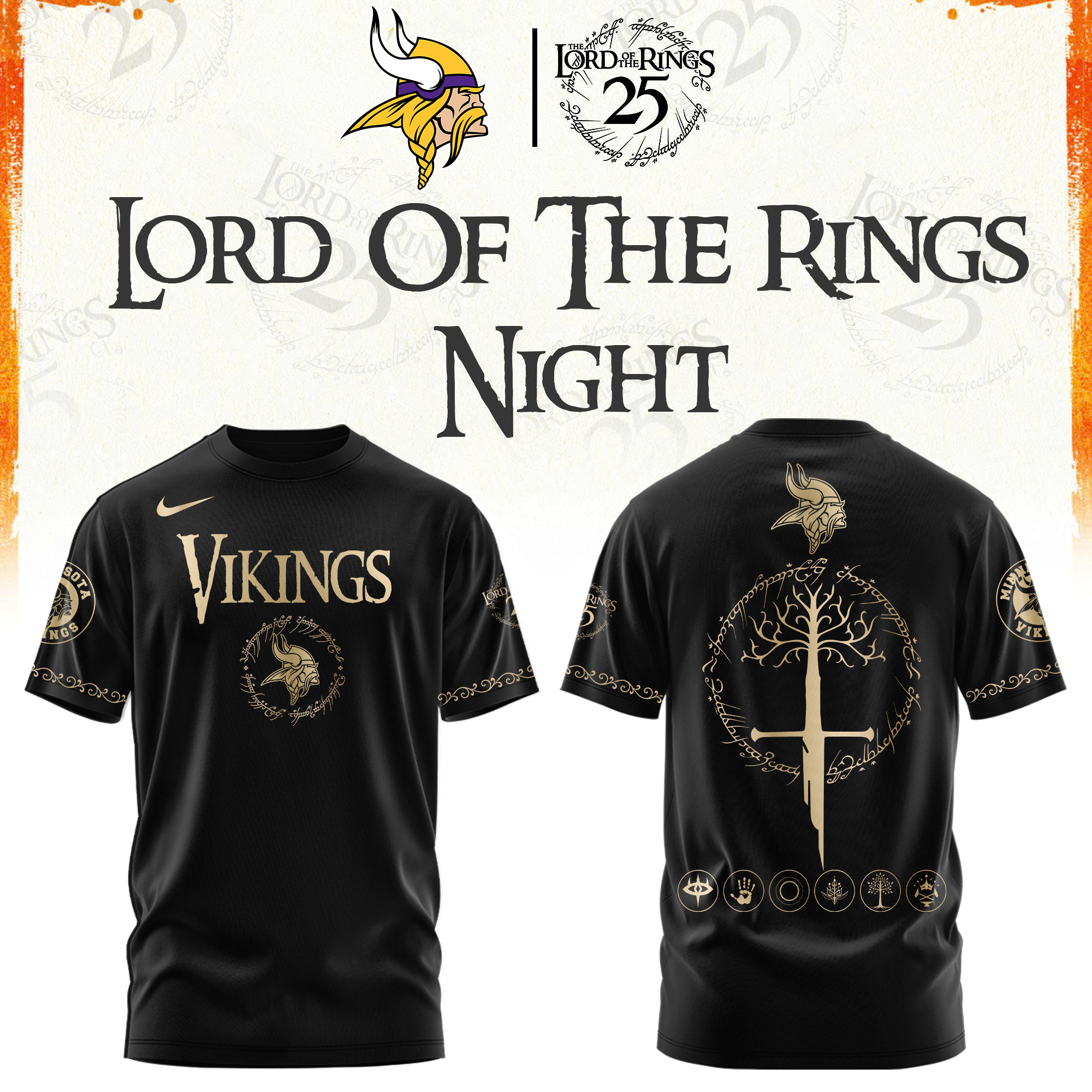Minnesota Football The Lord of The Rings Limited Edition Tshirt