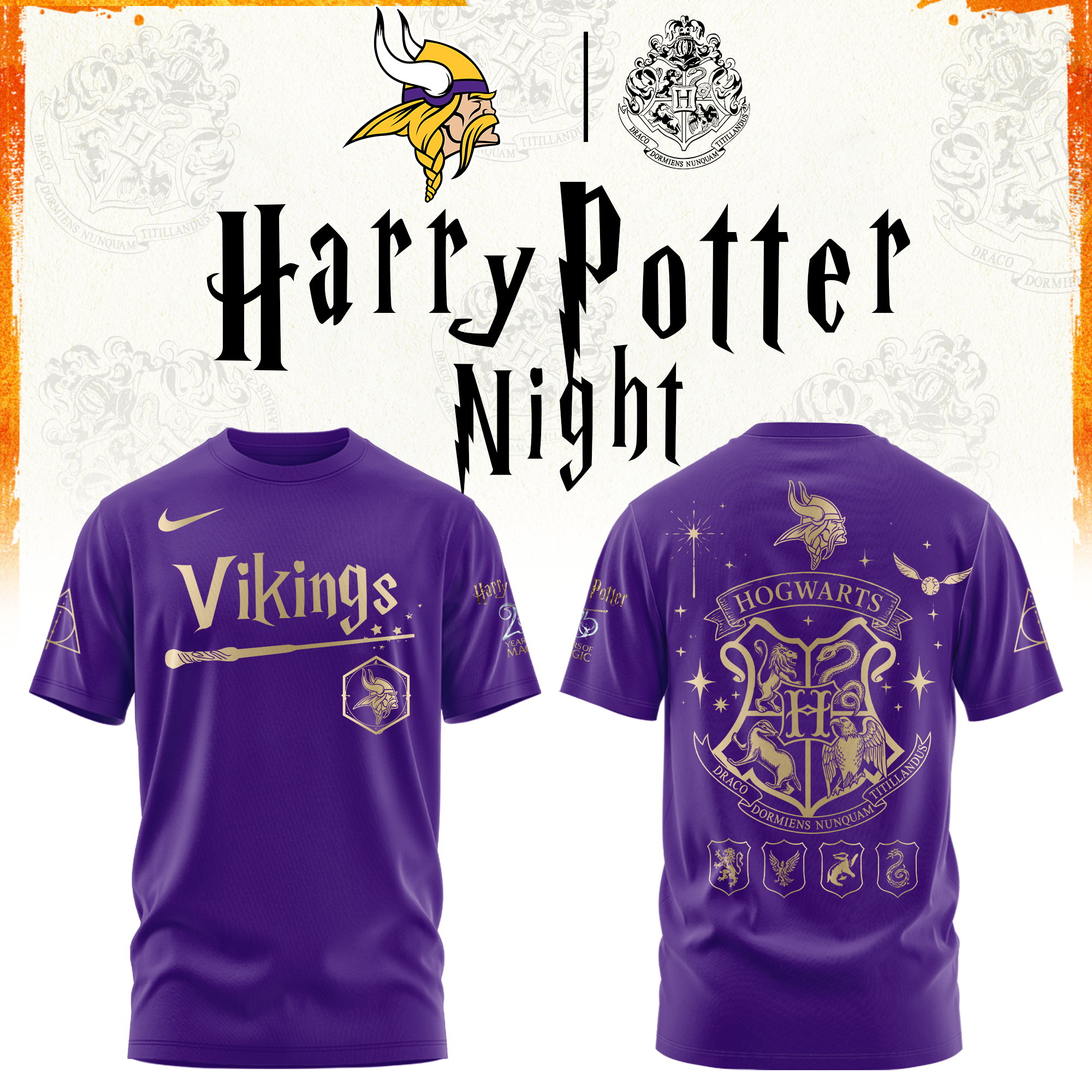 Minnesota Football Harry Potter Limited Edition Tshirt v2
