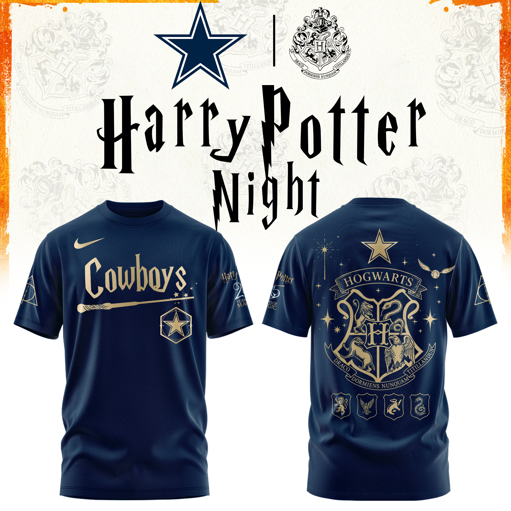 Dallas Football Harry Potter Limited Edition Tshirt v2