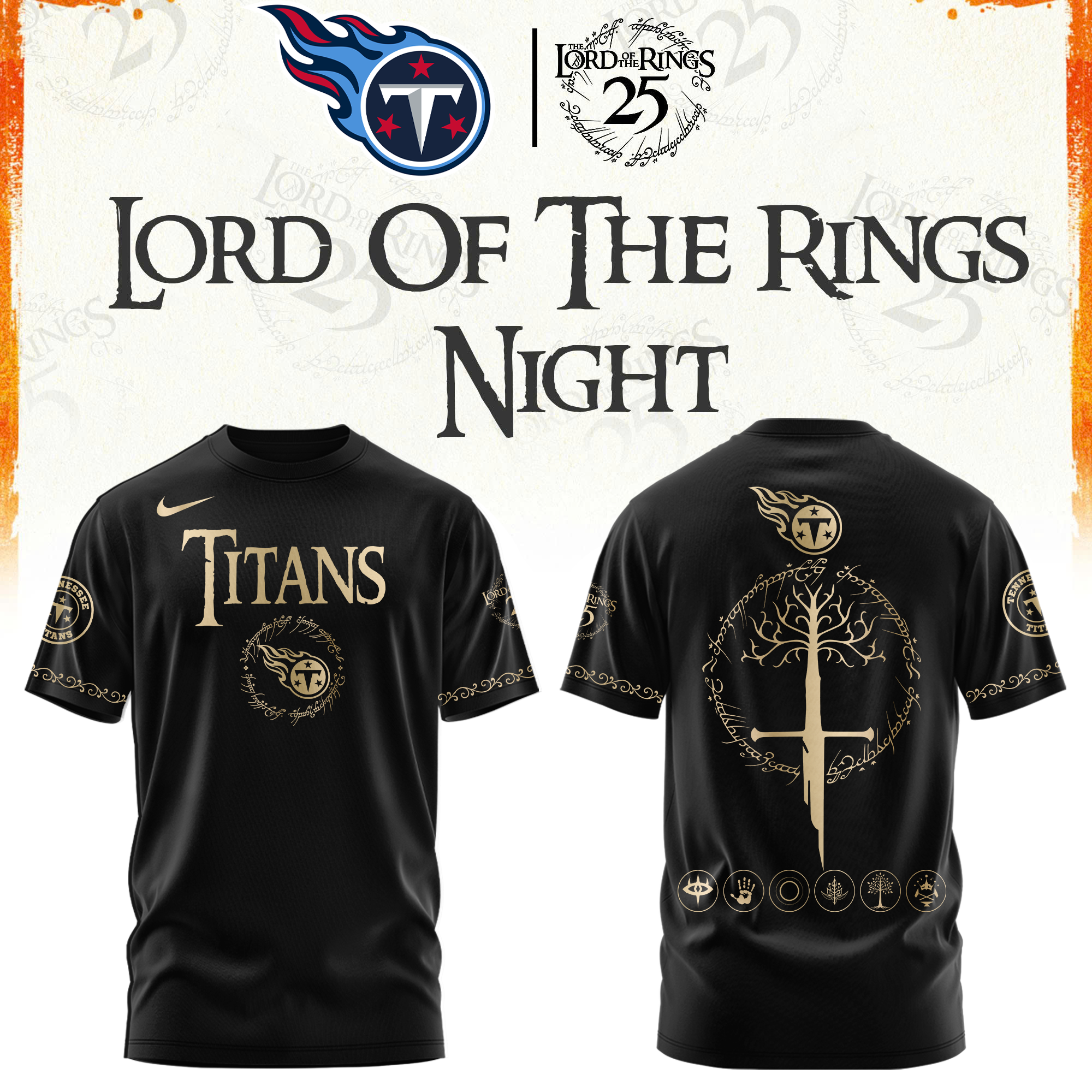 Tennessee Football The Lord of The Rings Limited Edition Tshirt