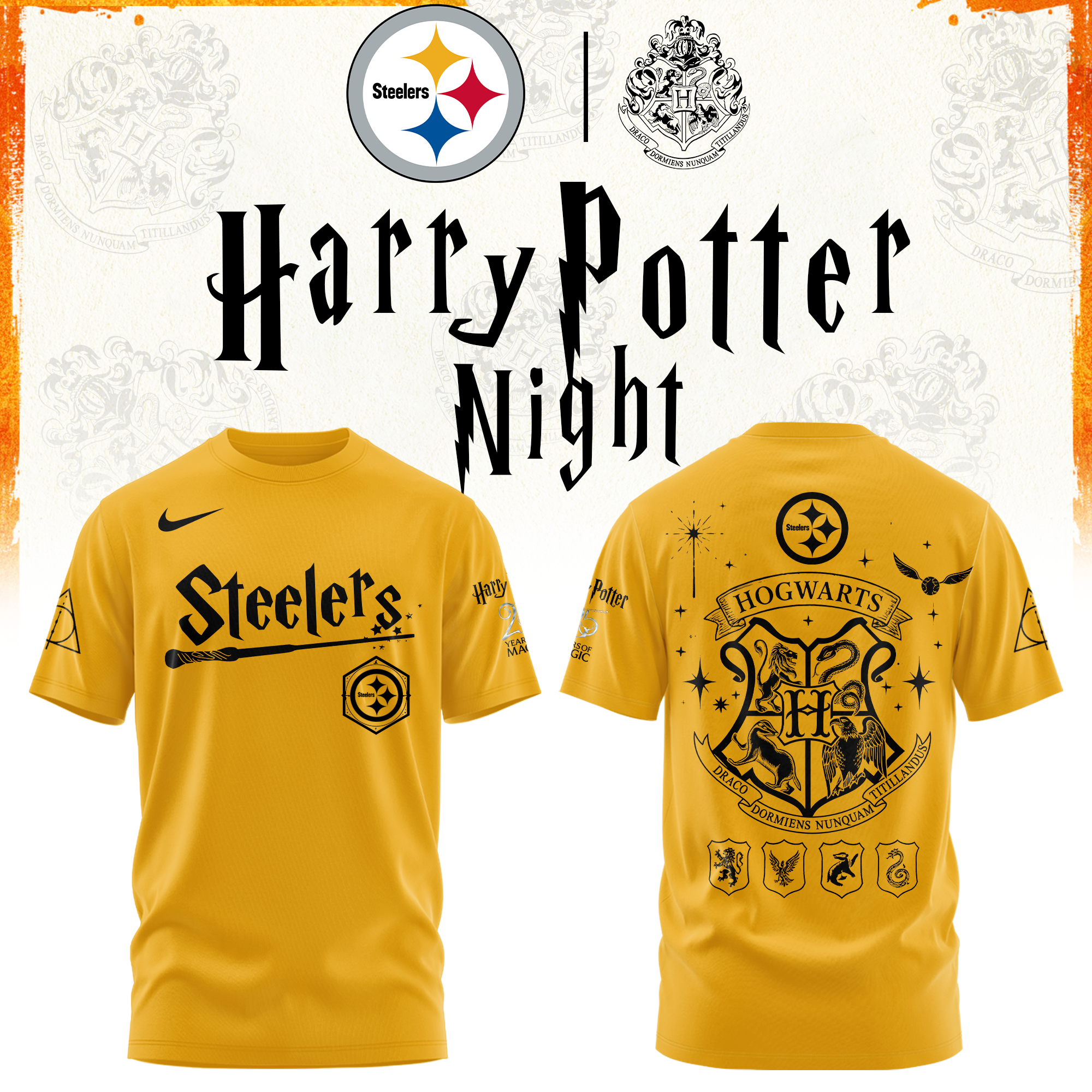 Pittsburgh Football Harry Potter Limited Edition Tshirt v2