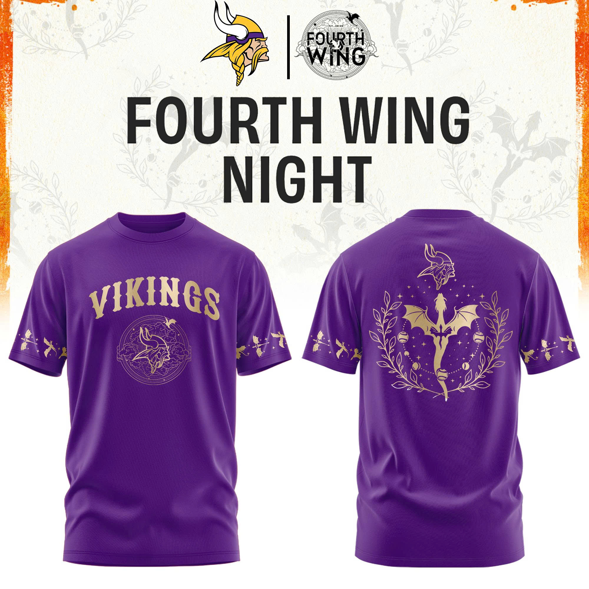 ’26 Minnesota Football x Dragon Wing Fantasy Night Limited Edition Tshirt | Jogger | Cap v2