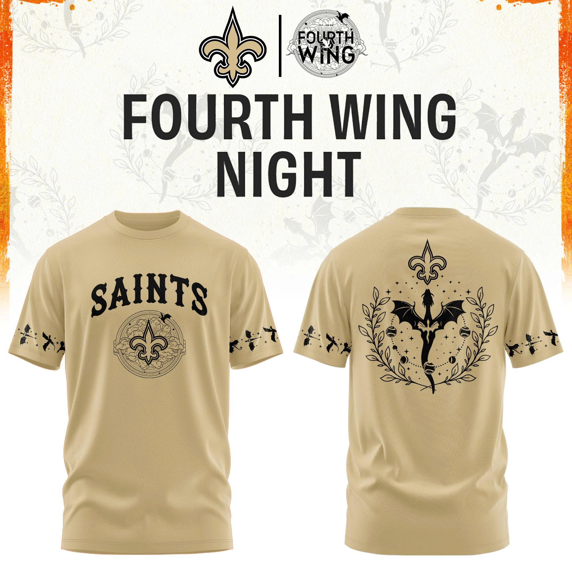 ’26 New Orleans Football x Dragon Wing Fantasy Night Limited Edition Tshirt | Jogger | Cap v2