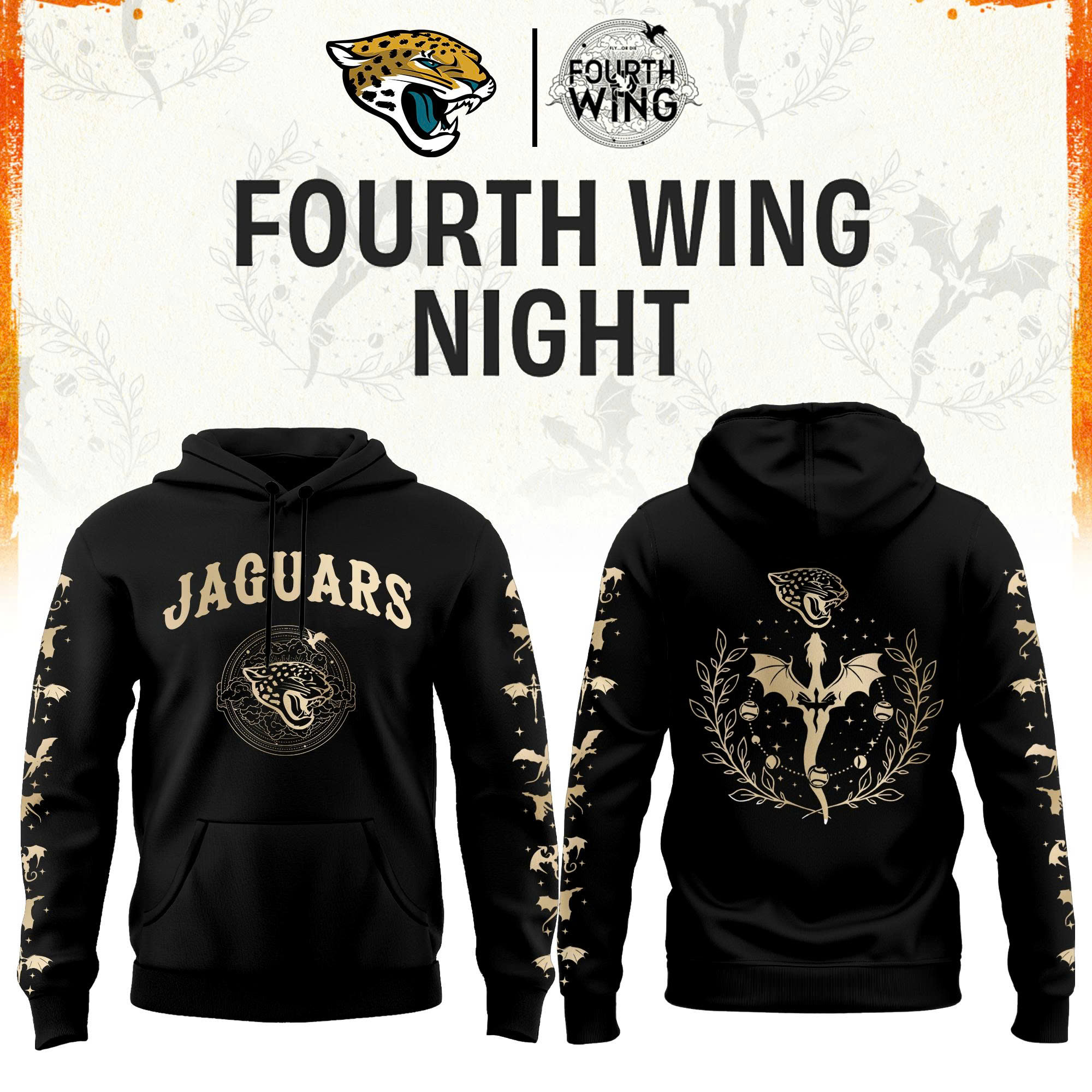 '26 Jacksonville Football x Dragon Wing Fantasy Night Night Limited Edition Hoodie | Jogger | Cap