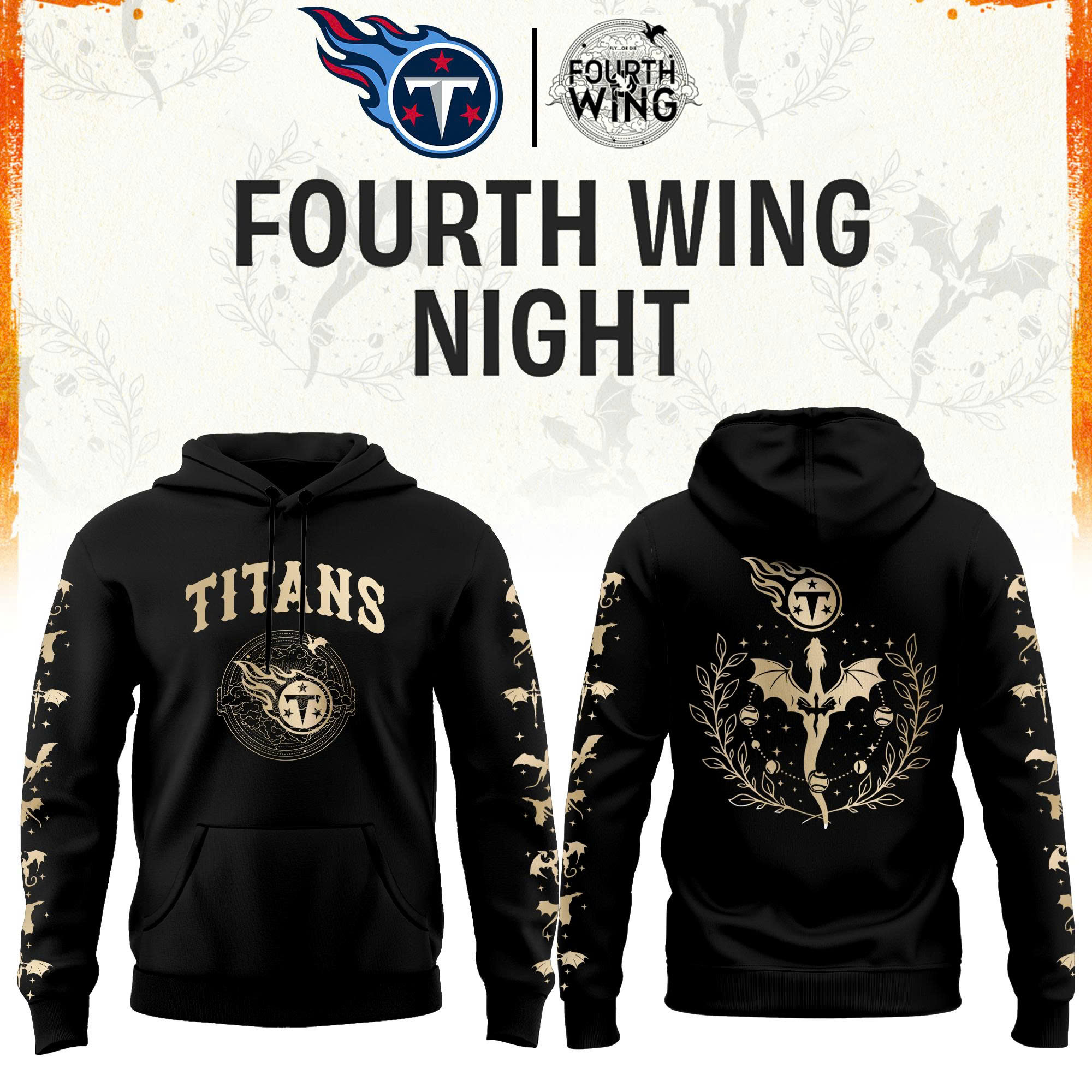 ’26 Tennessee Football x Dragon Wing Fantasy Night Limited Edition Hoodie | Jogger | Cap
