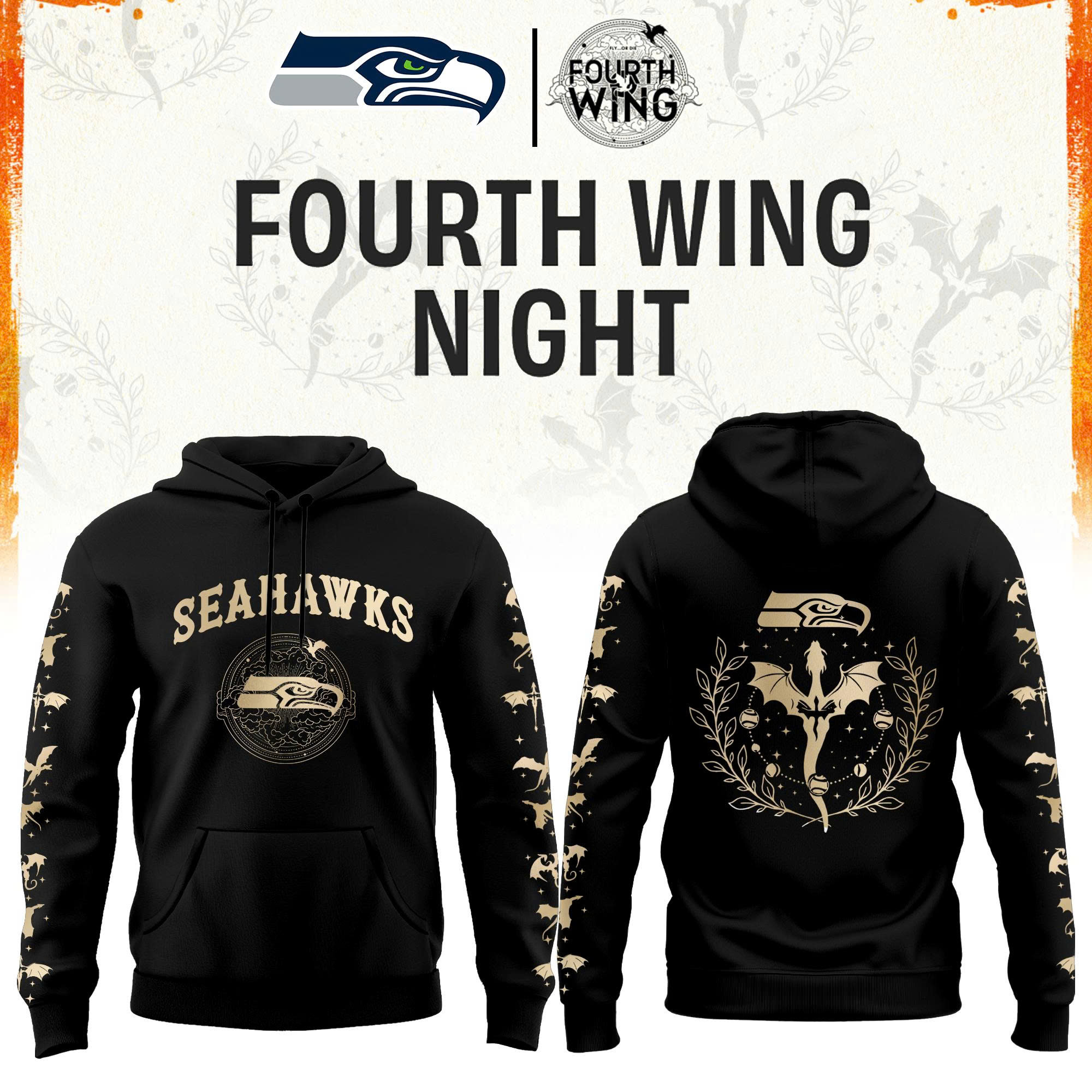 ’26 Seattle Football x Dragon Wing Fantasy Night Limited Edition Hoodie | Jogger | Cap