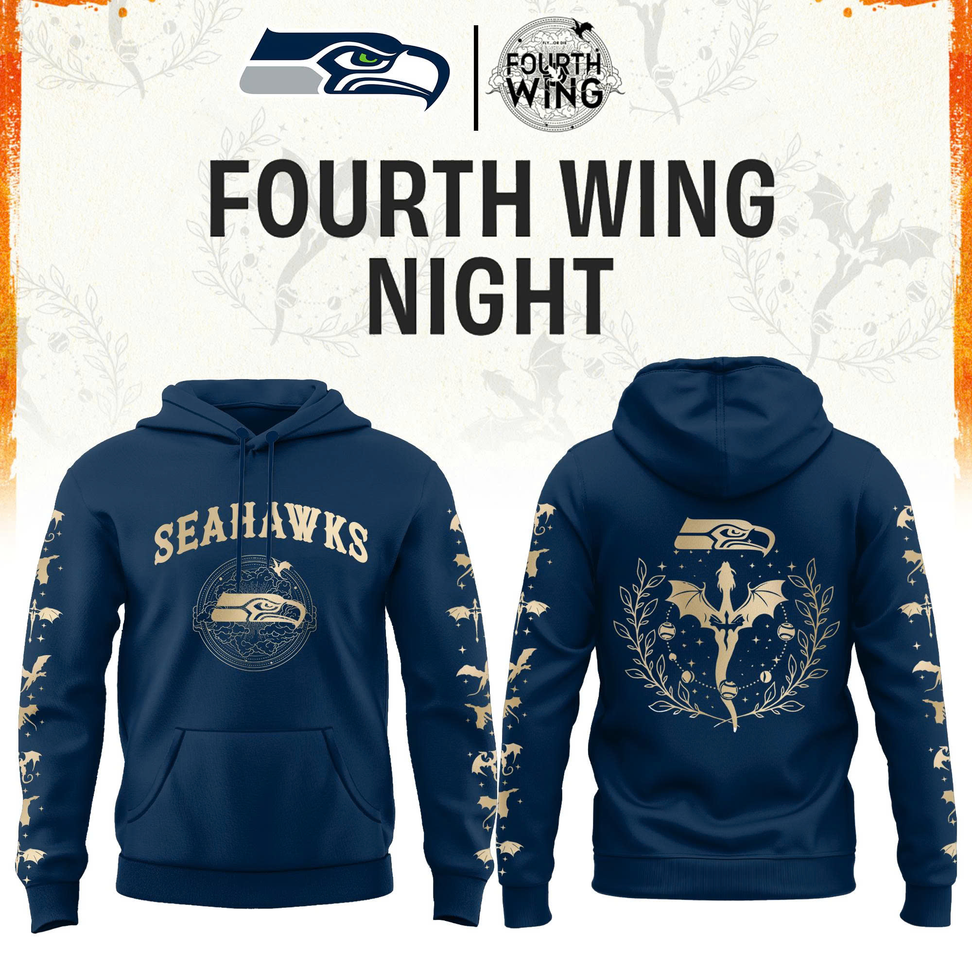 ’26 Seattle Football x Dragon Wing Fantasy Night Limited Edition Hoodie | Jogger | Cap v2
