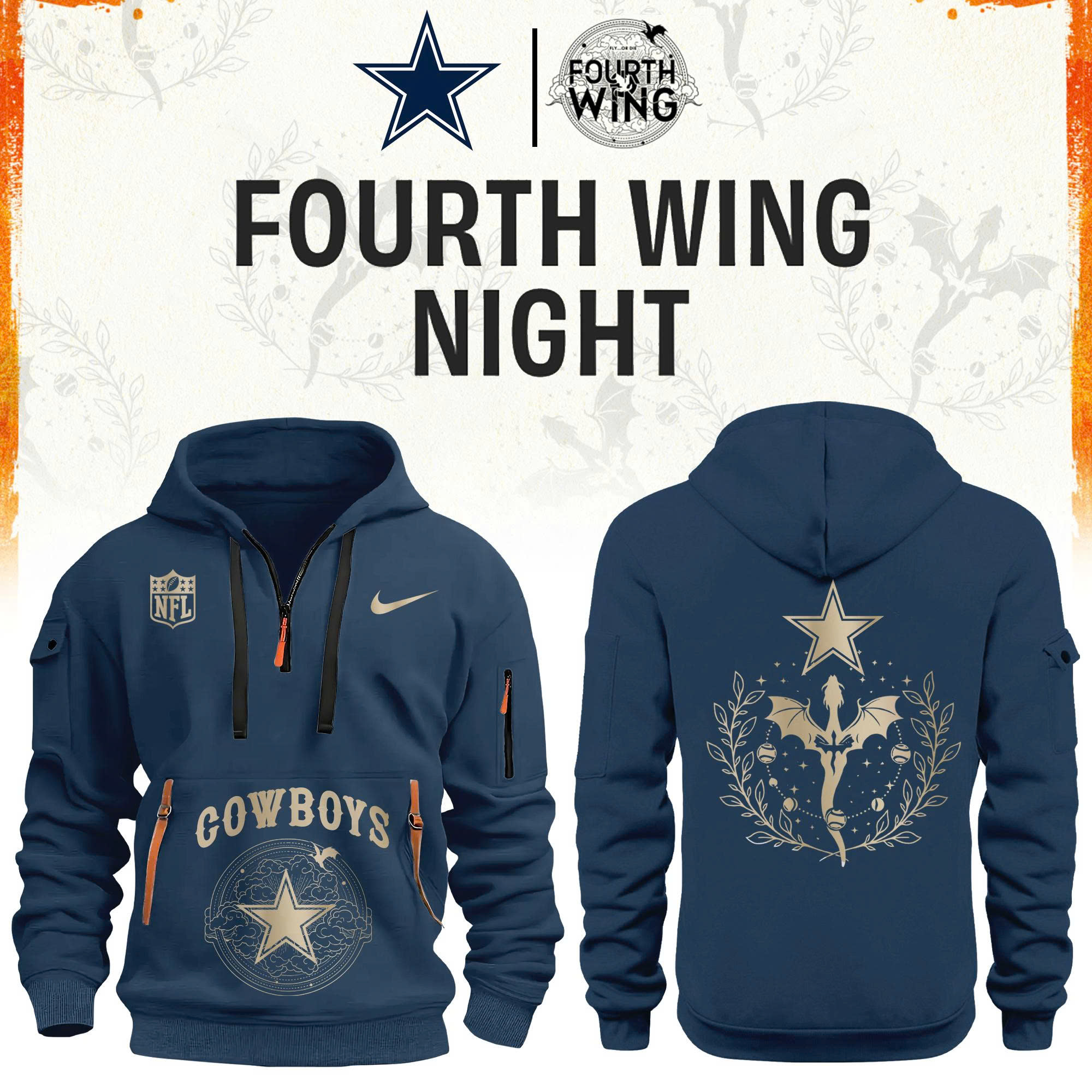 ’26 Dallas Football x Dragon Wing Fantasy Night Limited Edition Hoodie H115 | Cap | Jogger v2