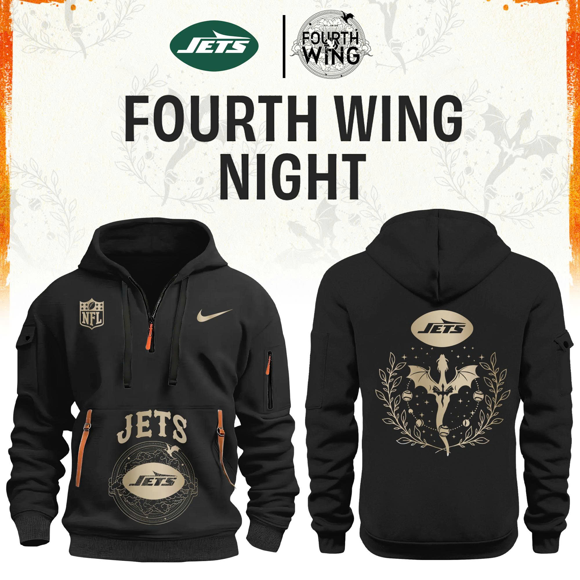’26 New York Football x Dragon Wing Fantasy Night Limited Edition Hoodie H115 | Cap | Jogger
