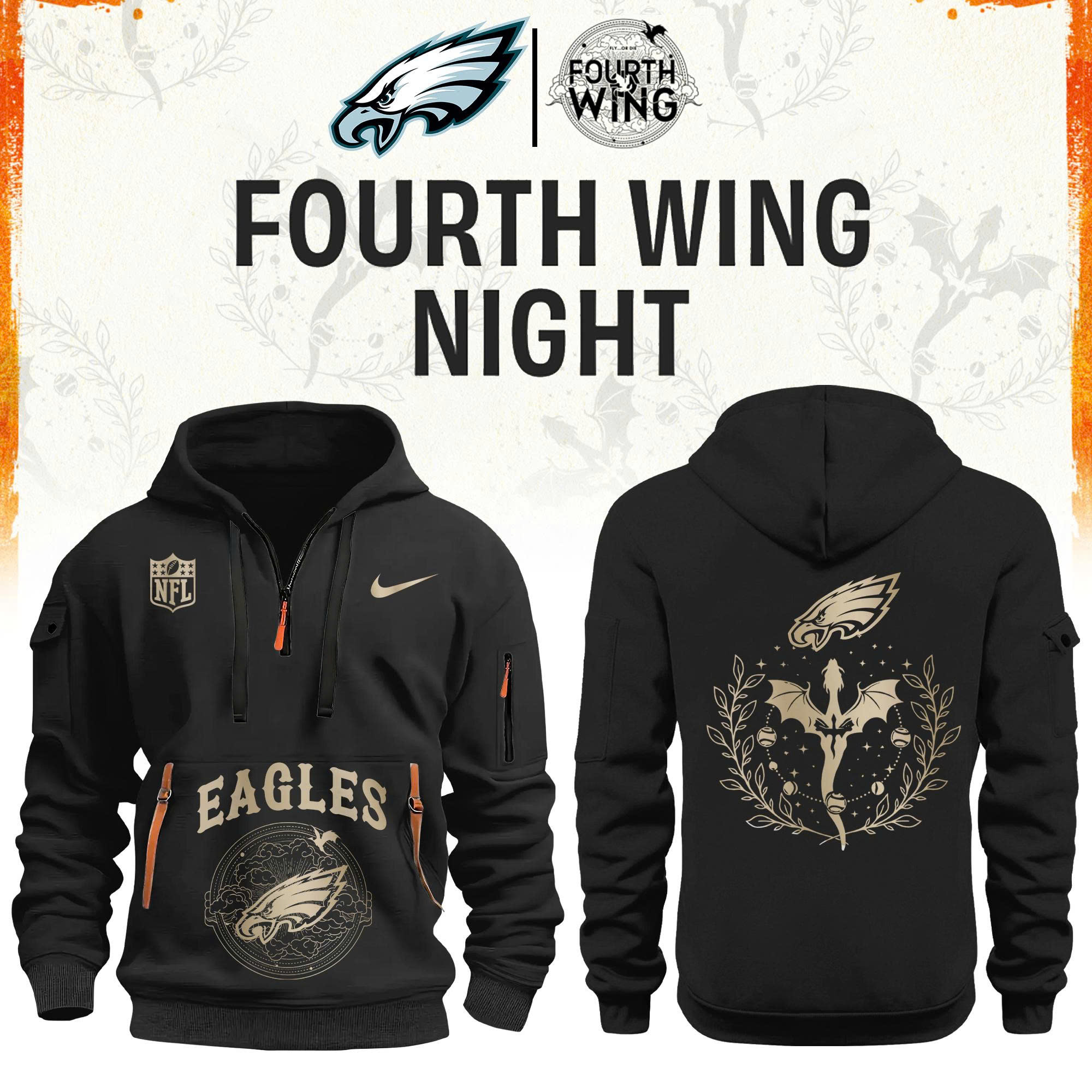 ’26 Philadelphia Football x Dragon Wing Fantasy Night Limited Edition Hoodie H115 | Cap | Jogger