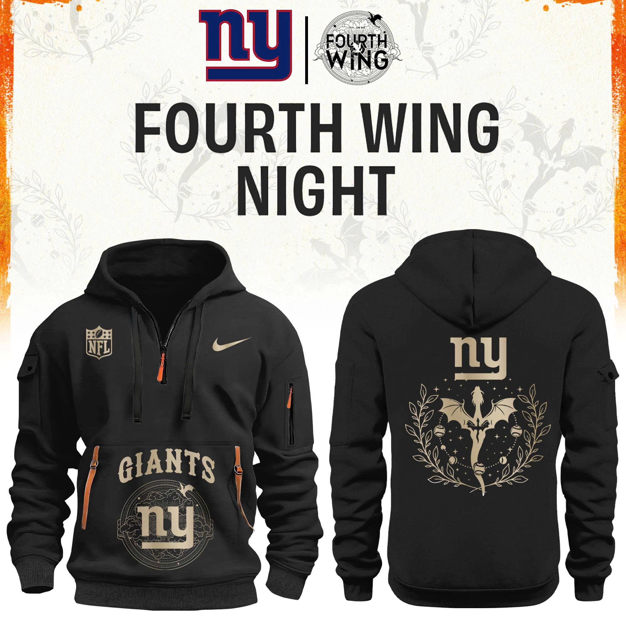 ’26 New York Football x Dragon Wing Fantasy Night Limited Edition Hoodie H115 | Cap | Jogger