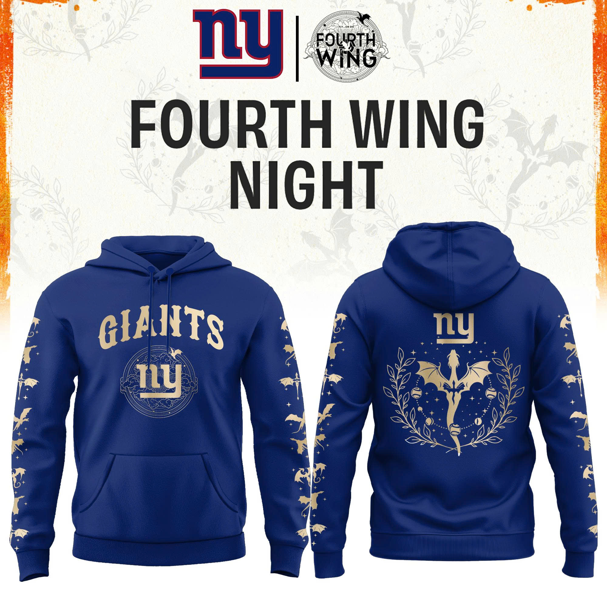’26 New York Football x Dragon Wing Fantasy Night Limited Edition Hoodie | Jogger | Cap v2