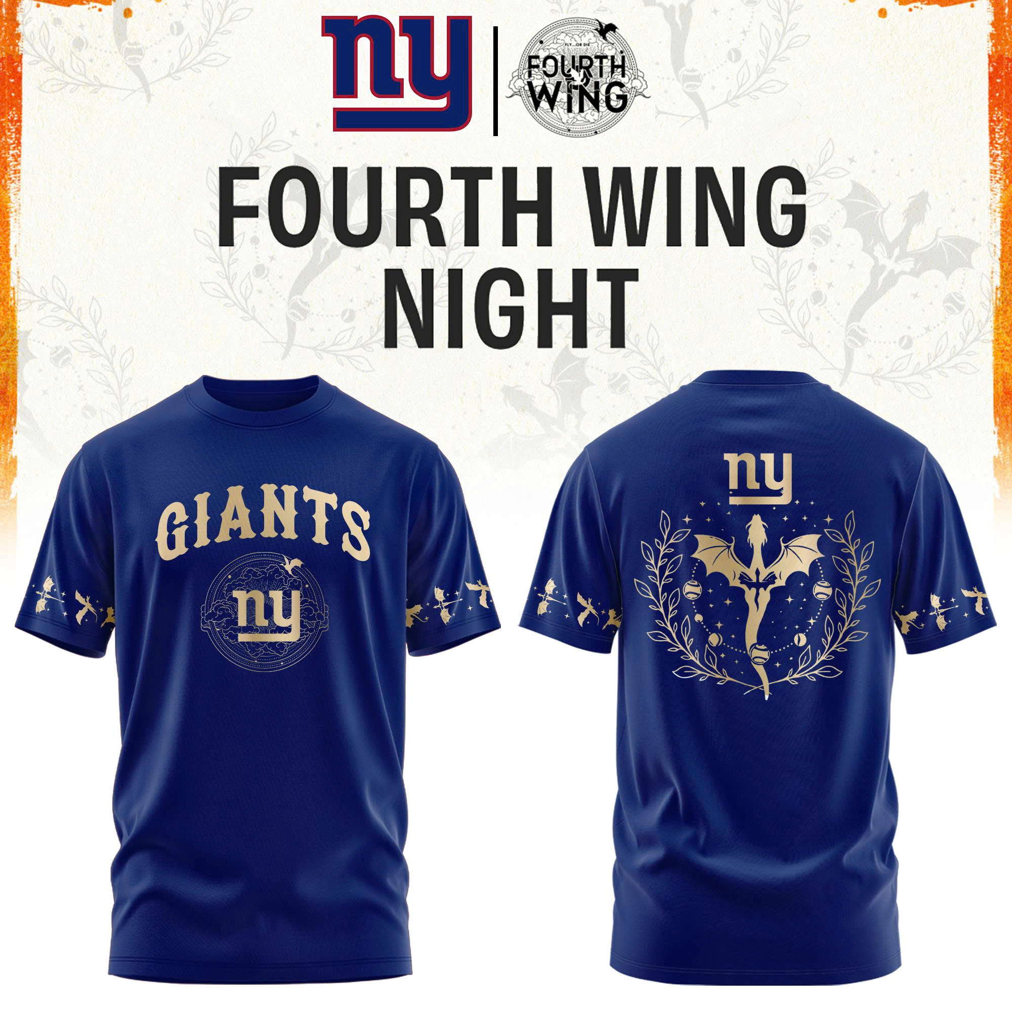 ’26 New York Football x Dragon Wing Fantasy Night Limited Edition Tshirt | Jogger | Cap v2