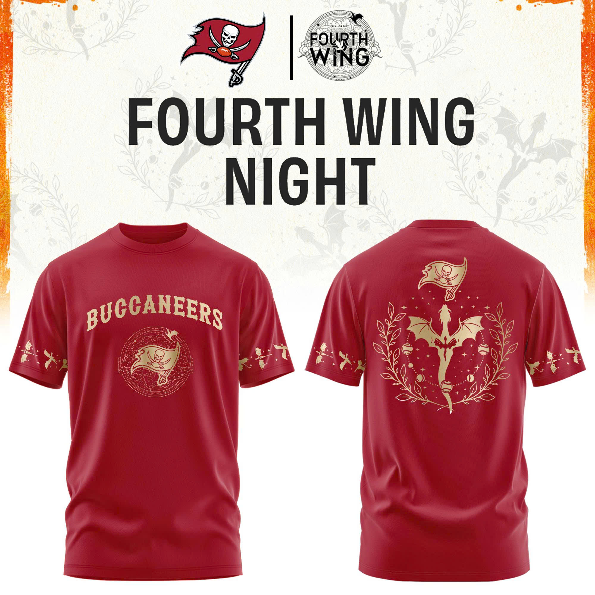 ’26 Tampa Bay Football x Dragon Wing Fantasy Night Limited Edition Tshirt | Jogger | Cap v2