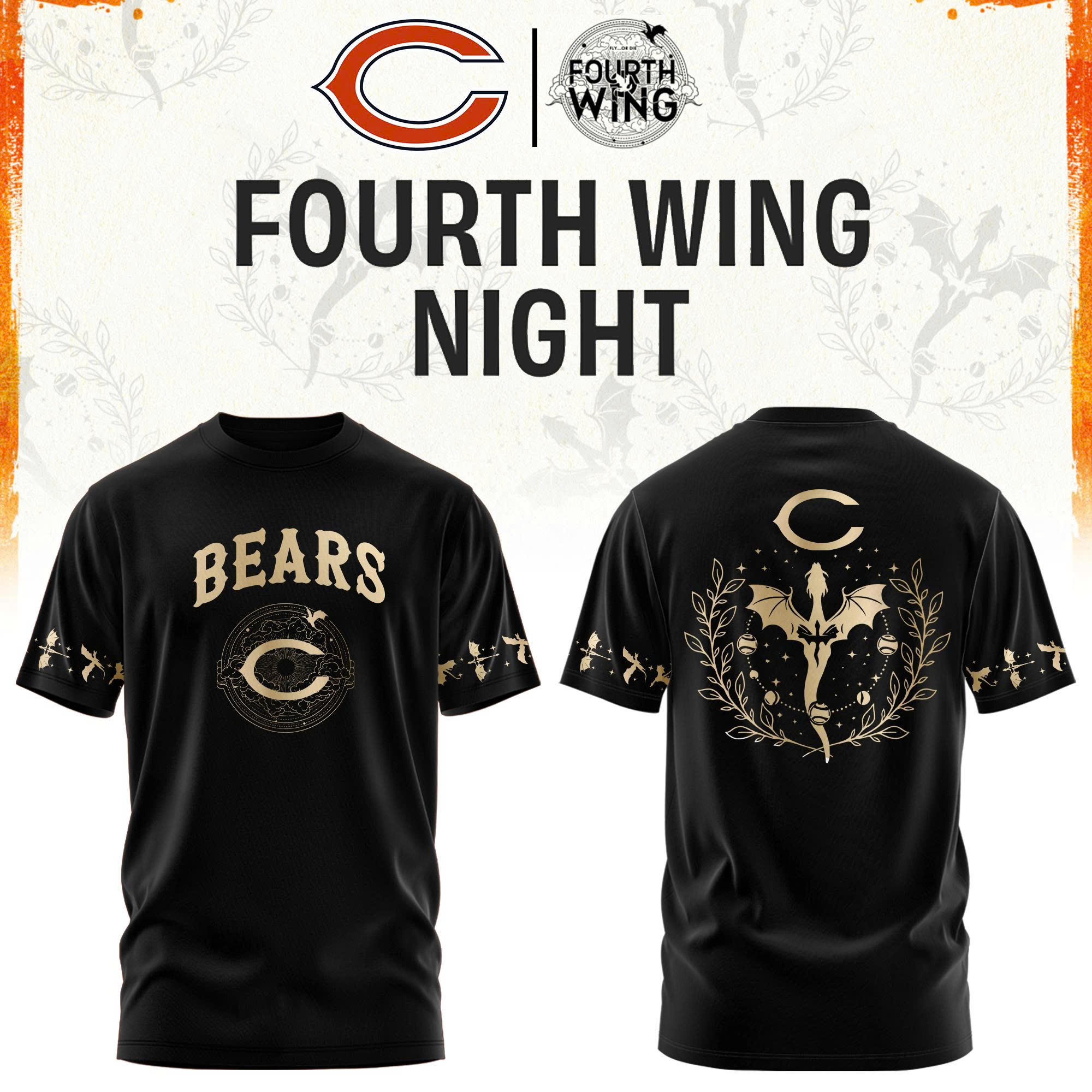’26 Chicago Football x Dragon Wing Fantasy Night Limited Edition Tshirt | Jogger | Cap