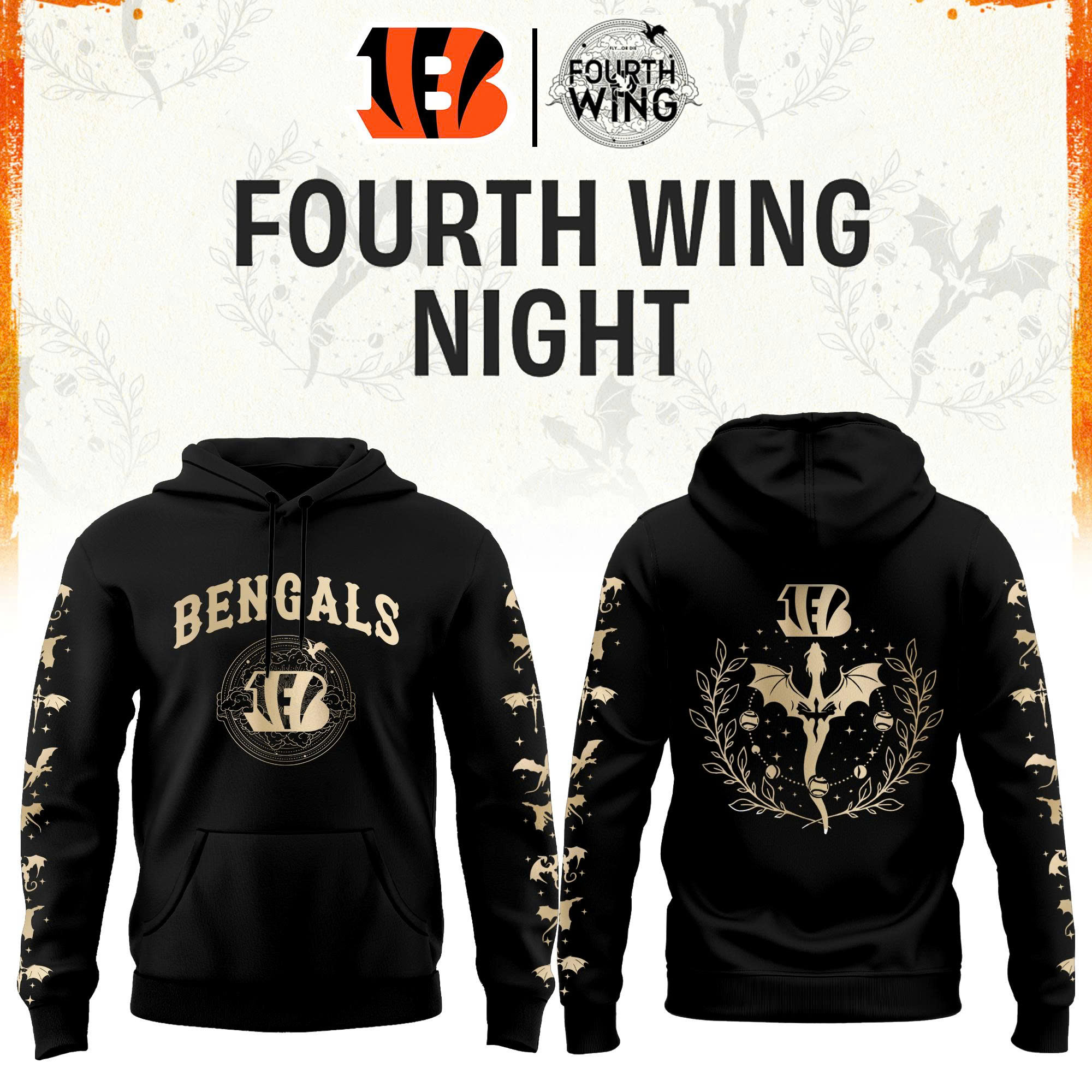 ’26 Cincinnati Football x Dragon Wing Fantasy Night Limited Edition Hoodie | Jogger | Cap